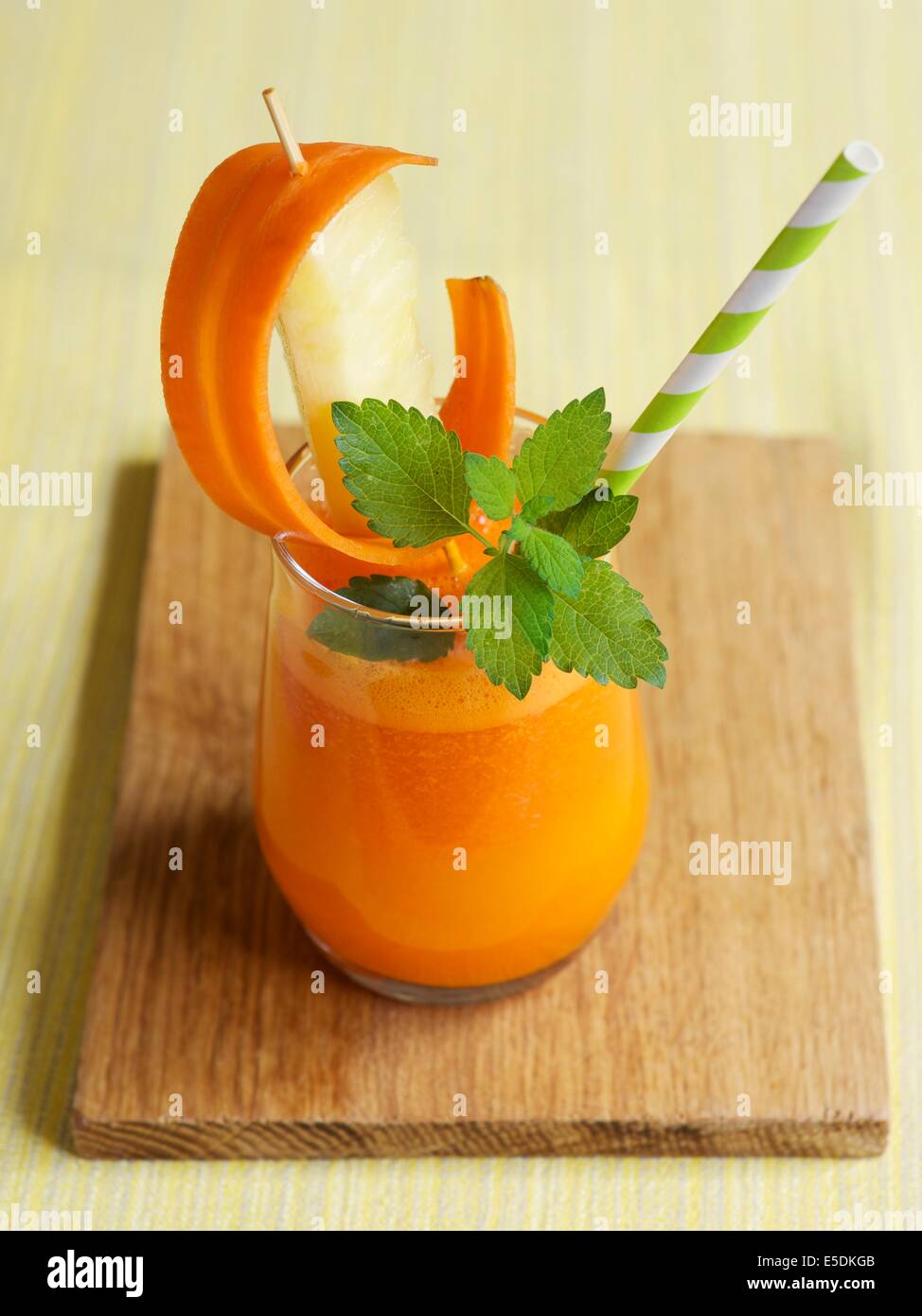 Carrot, pineapple and turmeric Smoothie Stock Photo Alamy