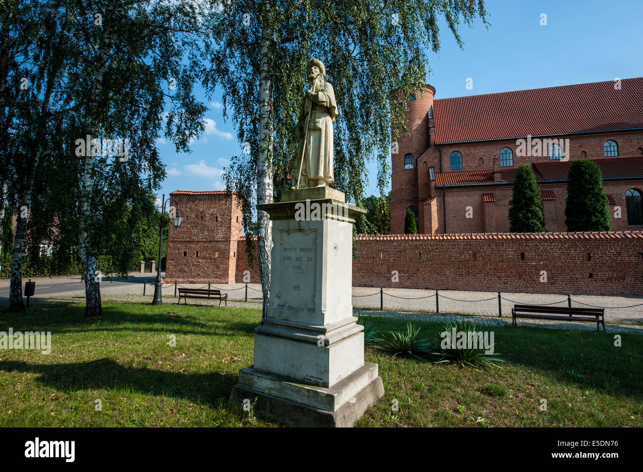 Church of St. Roch and John the Baptist in village Brochow, Mazovia ...
