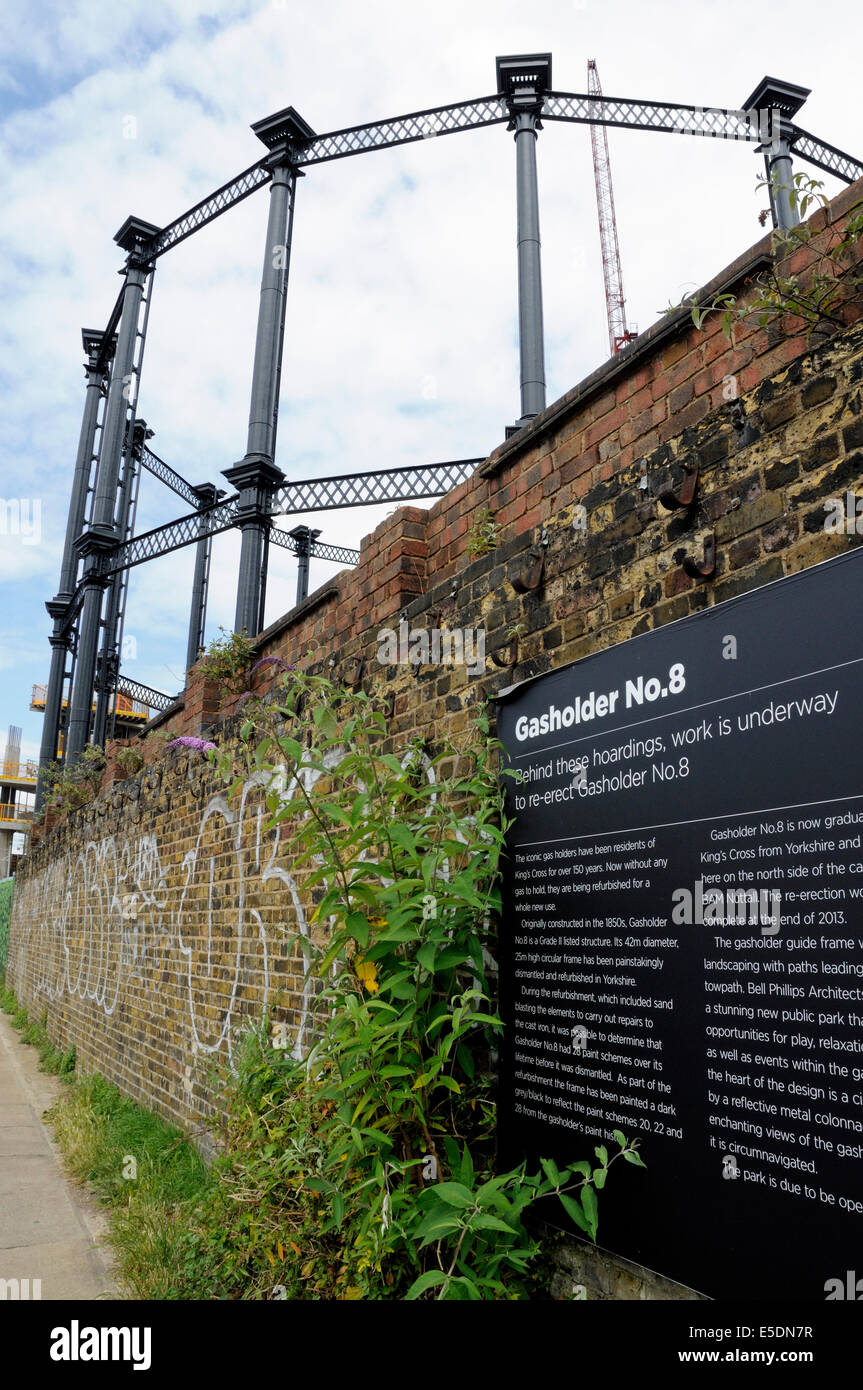 Gashholder No 8 Seen From The Regent S Canal Kings Cross London