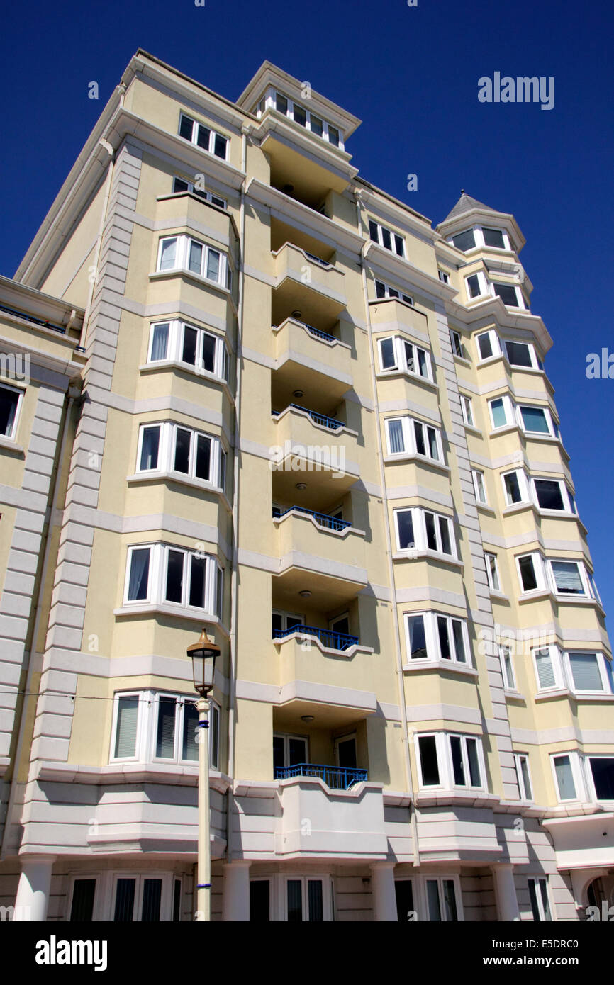 Devonshire Mansions flats on the Grand Parade seafront Eastbourne East