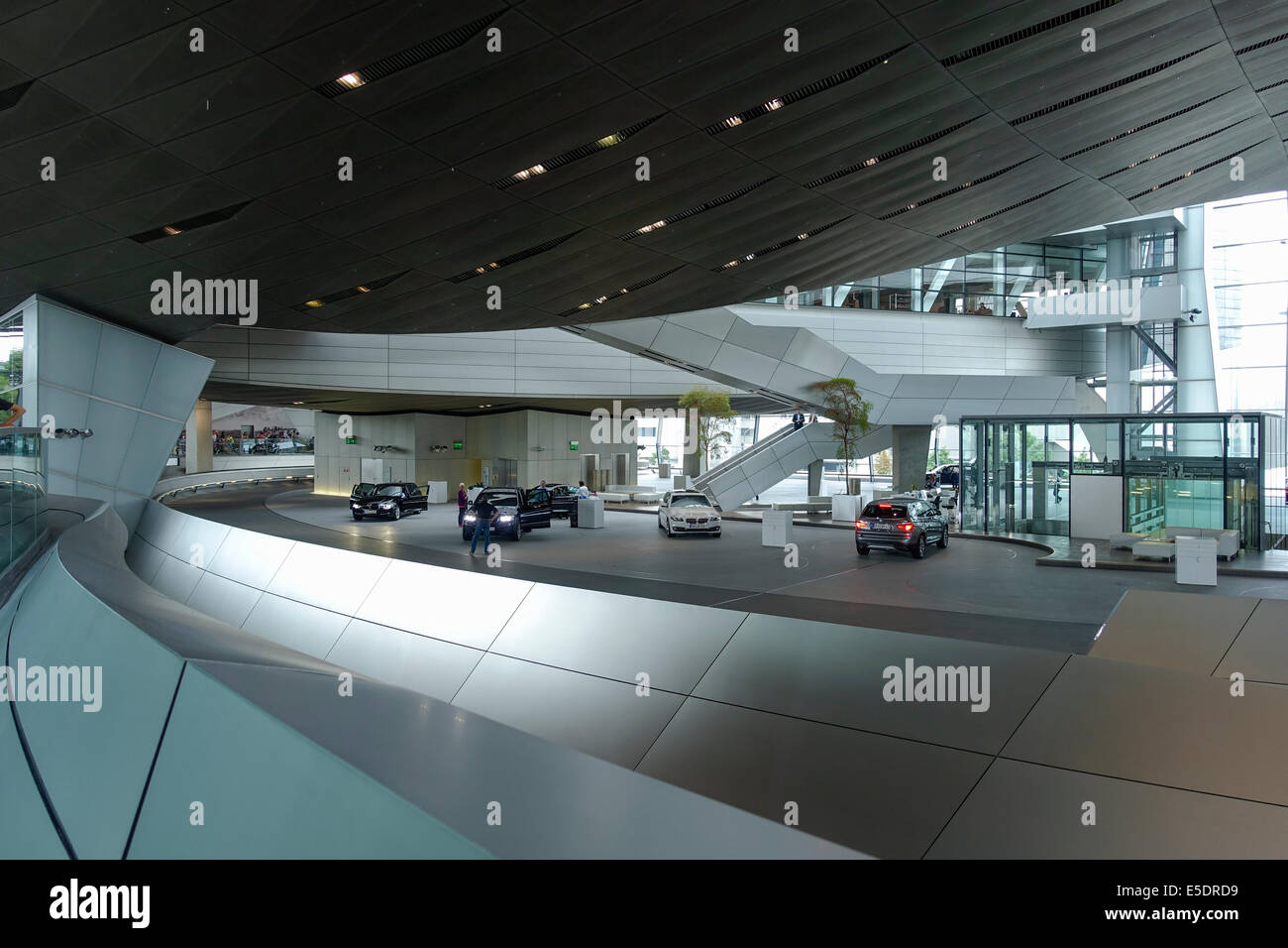 BMW World, BMW-Welt delivery and experience center, Munich, Bavaria, Germany, Europe Stock Photo