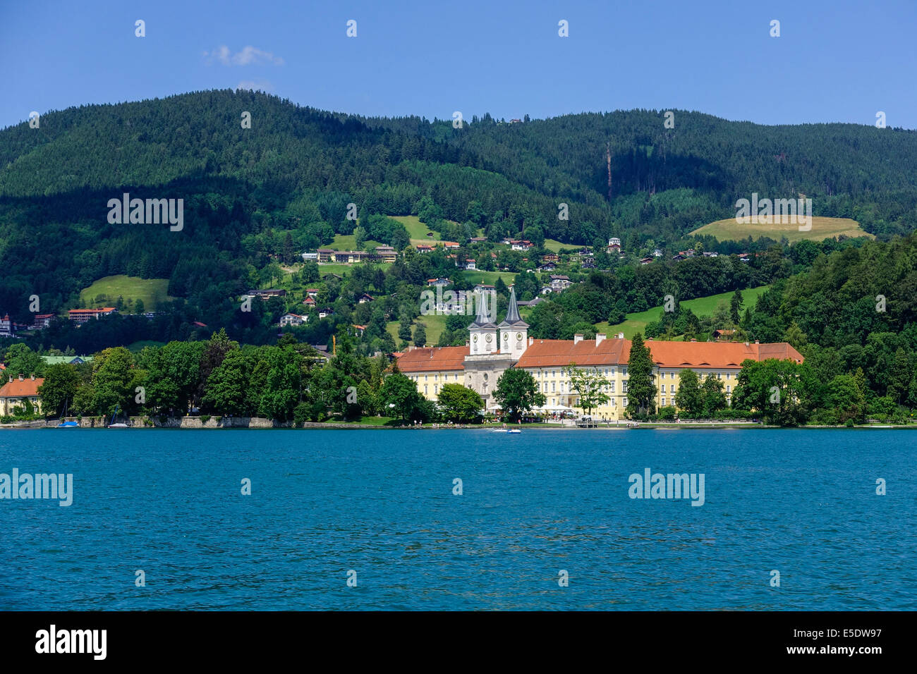 Tegernsee on Lake Tegernsee, Upper Bavaria, Germany, Europe Stock Photo
