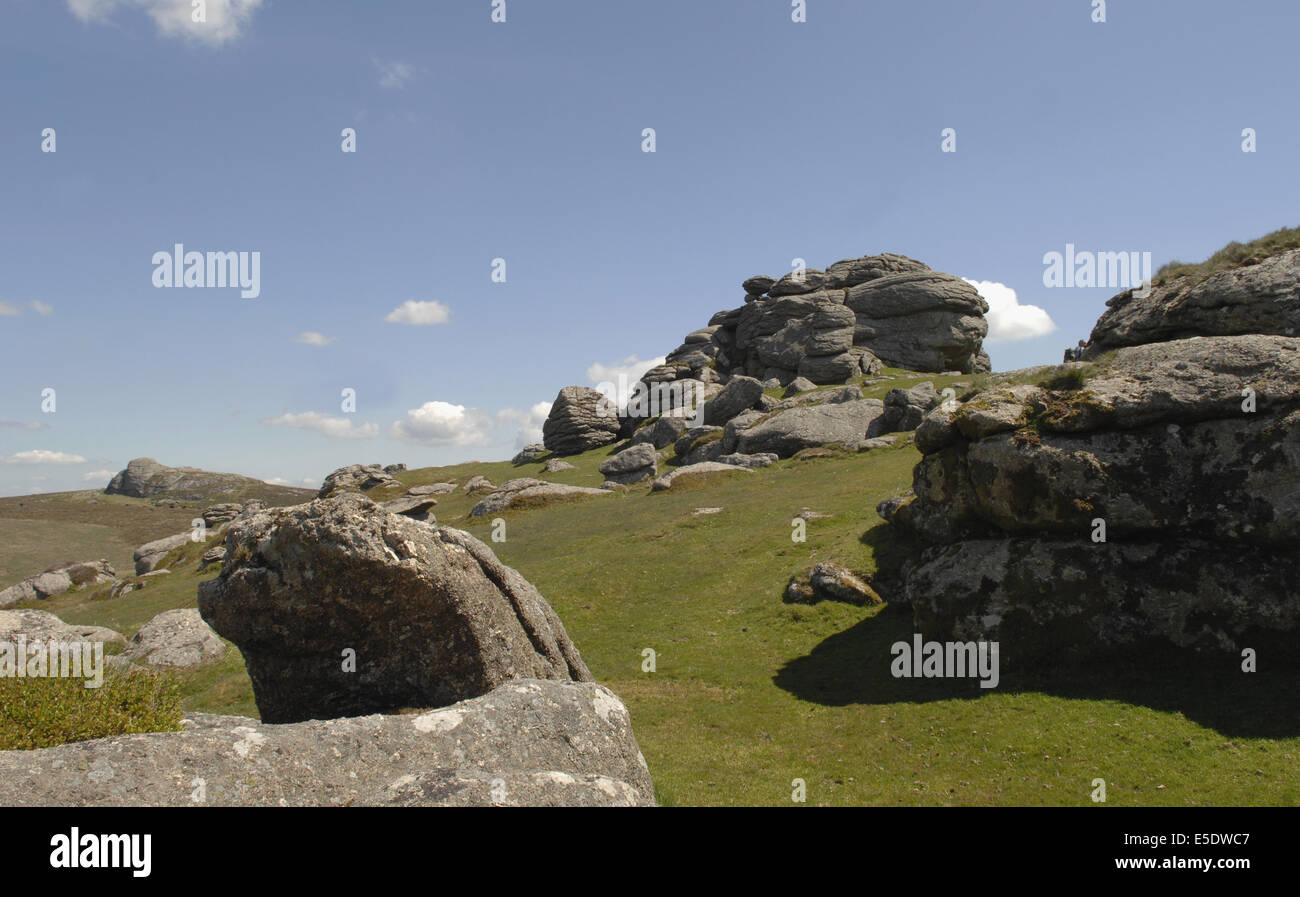 Dartmoor, Devon, UK. Spectacular landscape near Haytor Rocks. These ...
