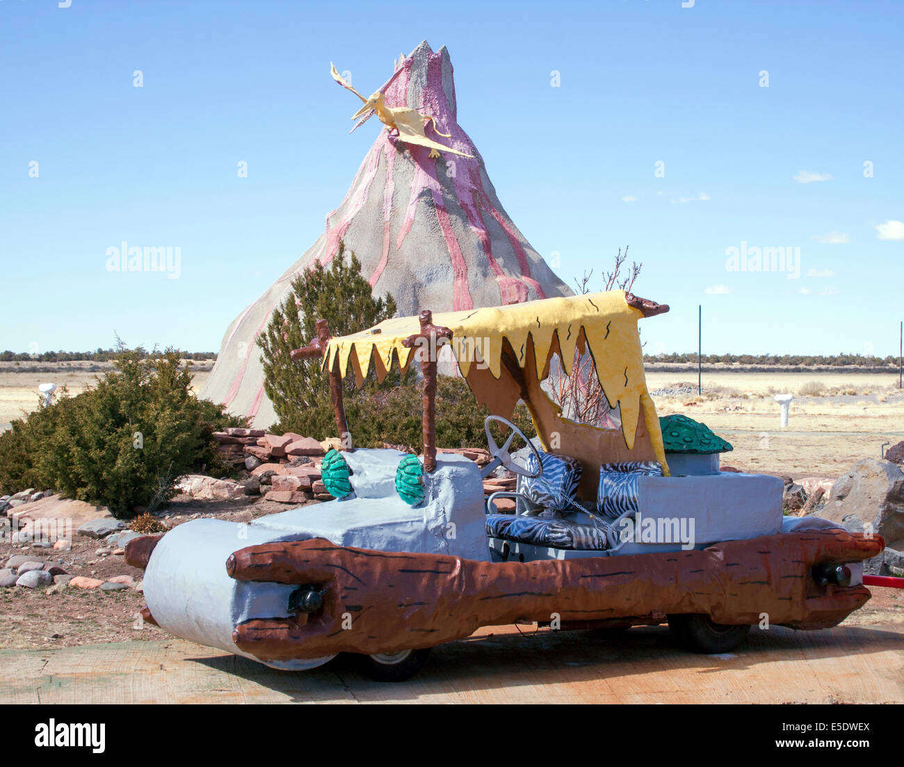 Flintstone Village in Valle Arizona near the Grand Canyon Stock Photo