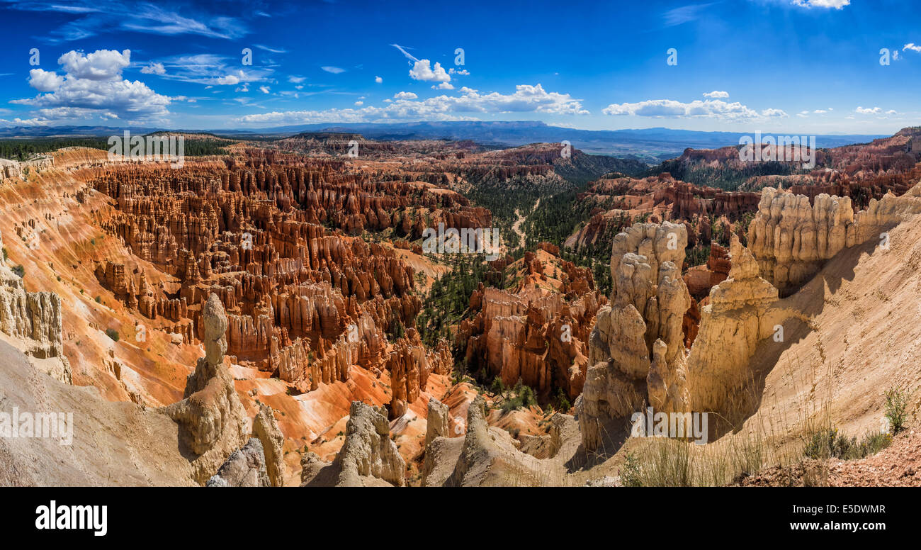 Amphitheater from Inspiration Point at Bryce Canyon National Park, Utah, USA Stock Photo