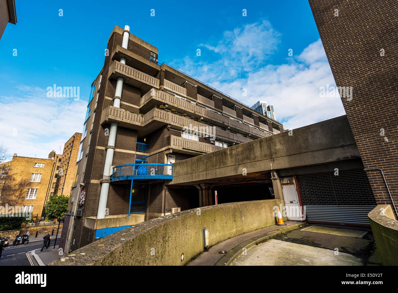Low rise social housing in the City of London on the Middlesex Street