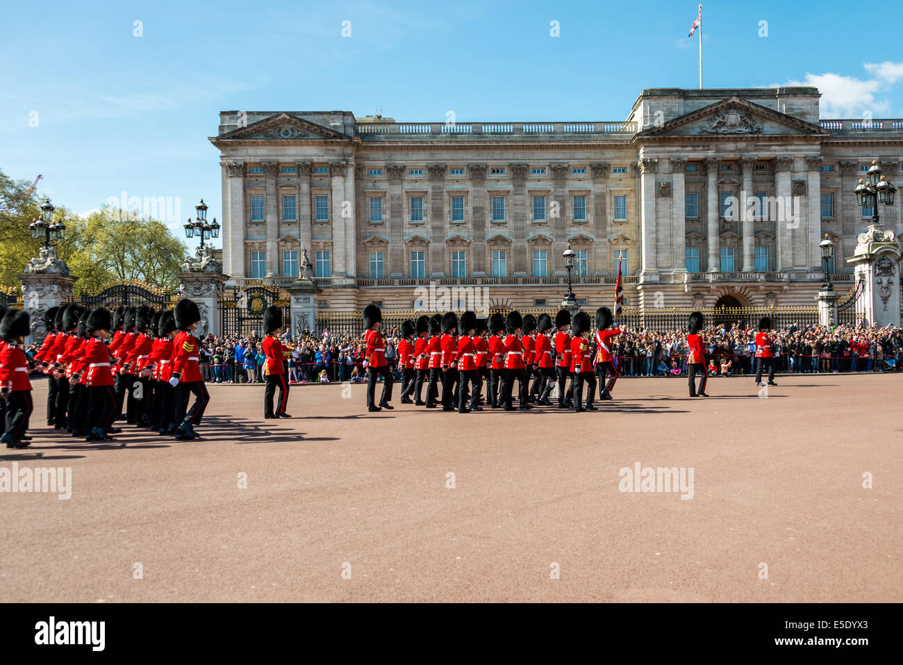 Changing of the Guard at Buckingham Palace is a ceremony of the new