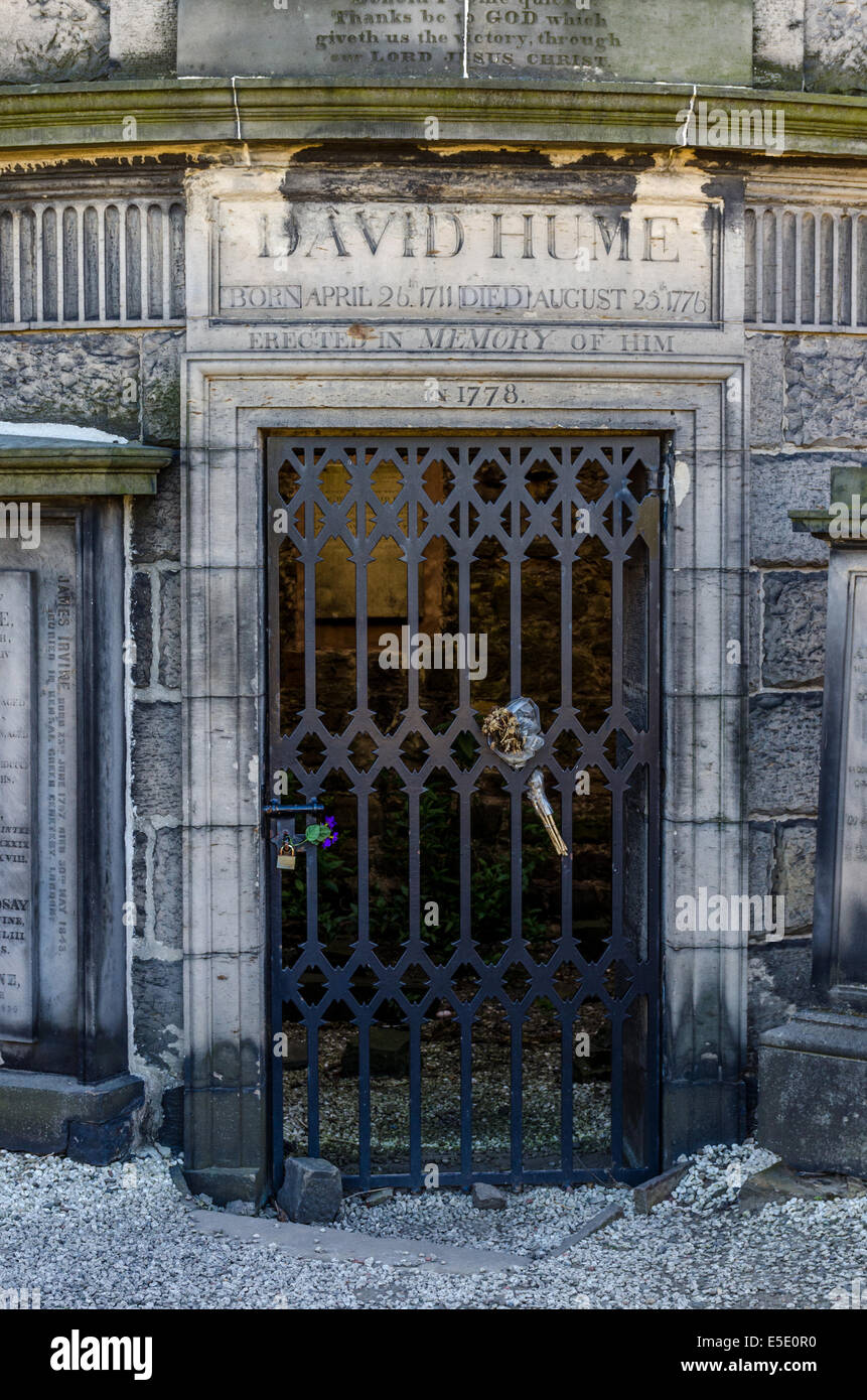 The philosopher David Hume's mausoleum in Old Calton Cemetery (properly