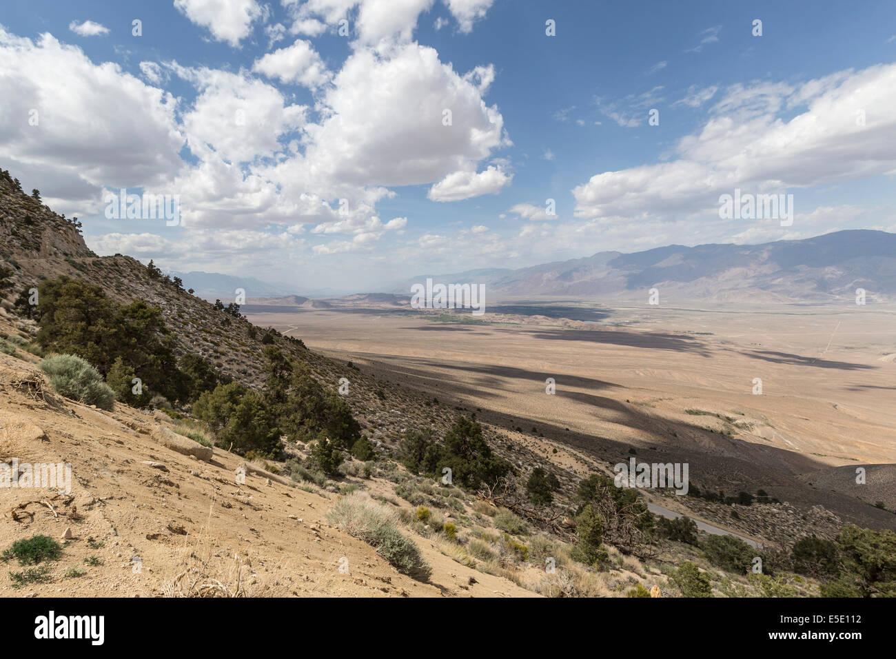 Owens valley view near Lone Pine California. Stock Photo