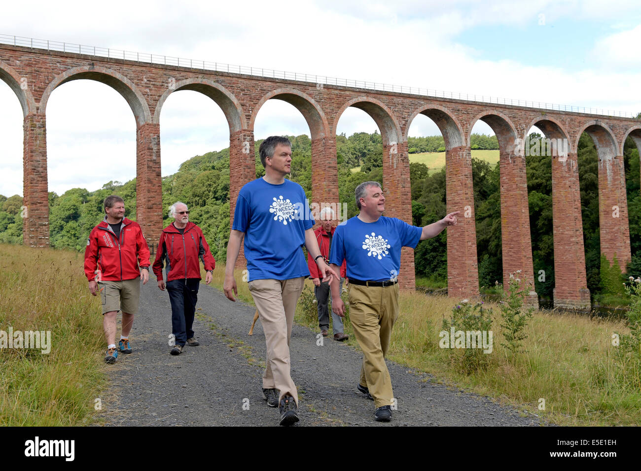 Melrose, UK. 29 Jul 2014. Great Tweed Trek Borders MP, Michael Moore