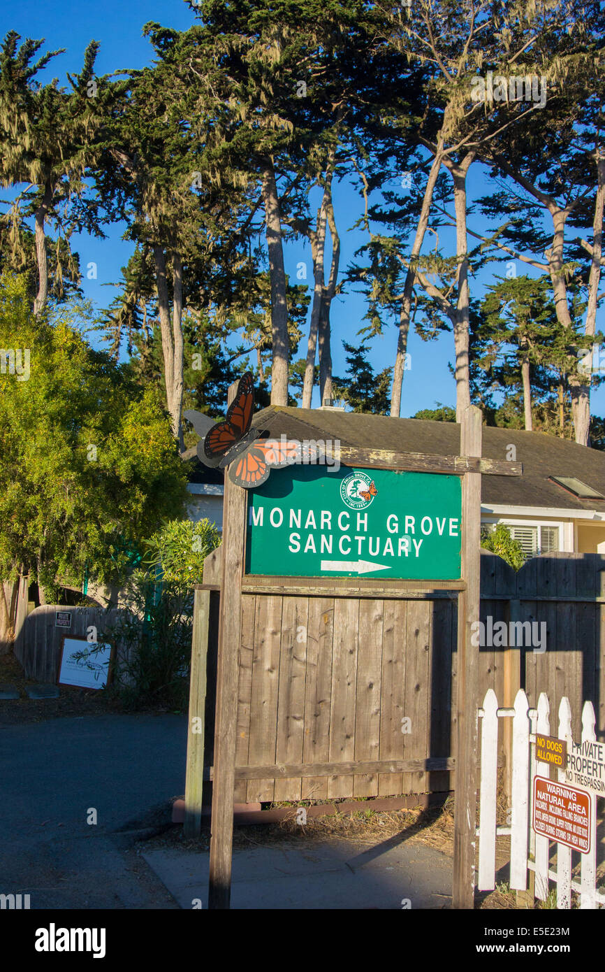 Entrance to the Monarch Butterfly Sanctuary, Pacific Grove California
