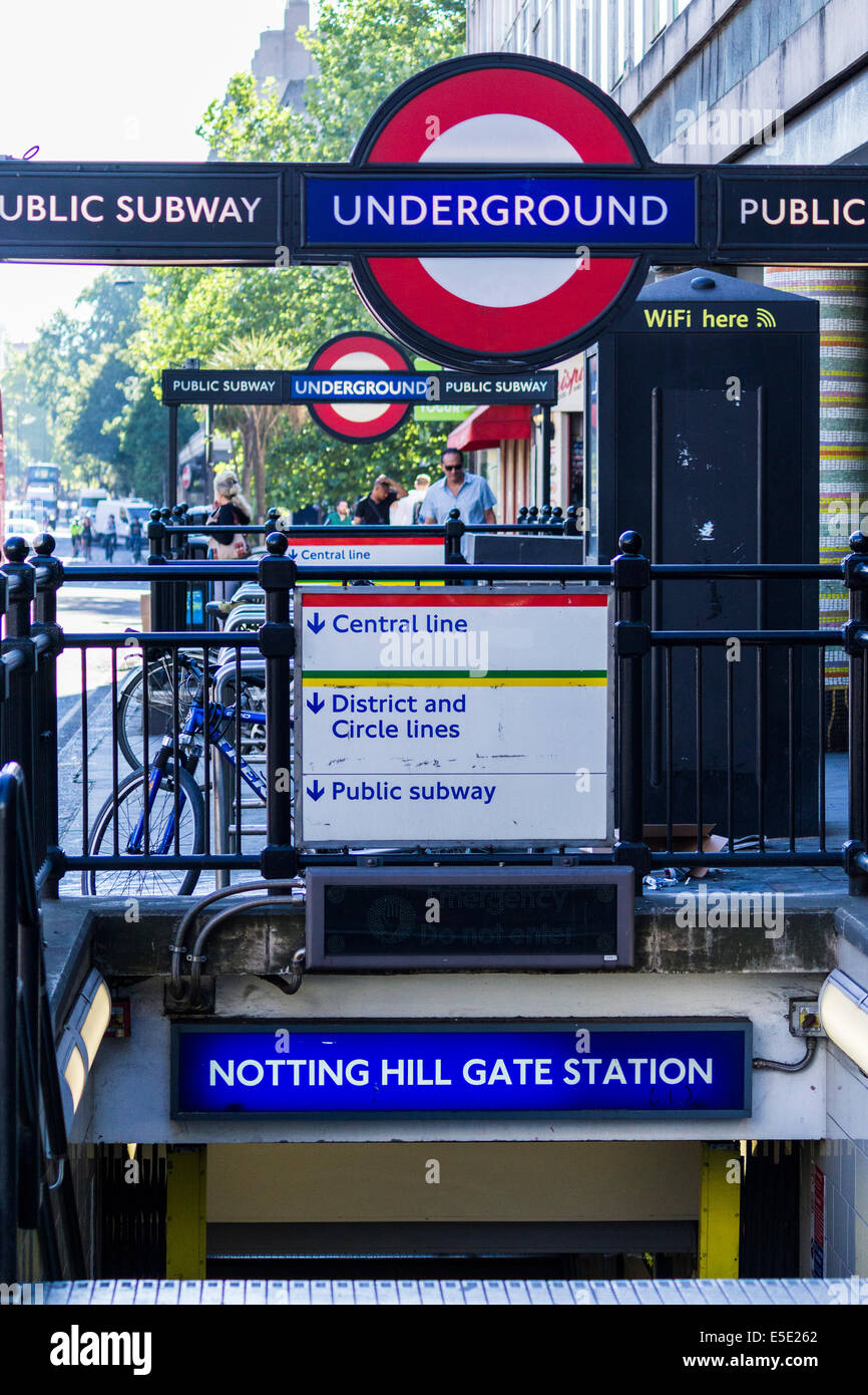 Notting hill gate station hires stock photography and images Alamy