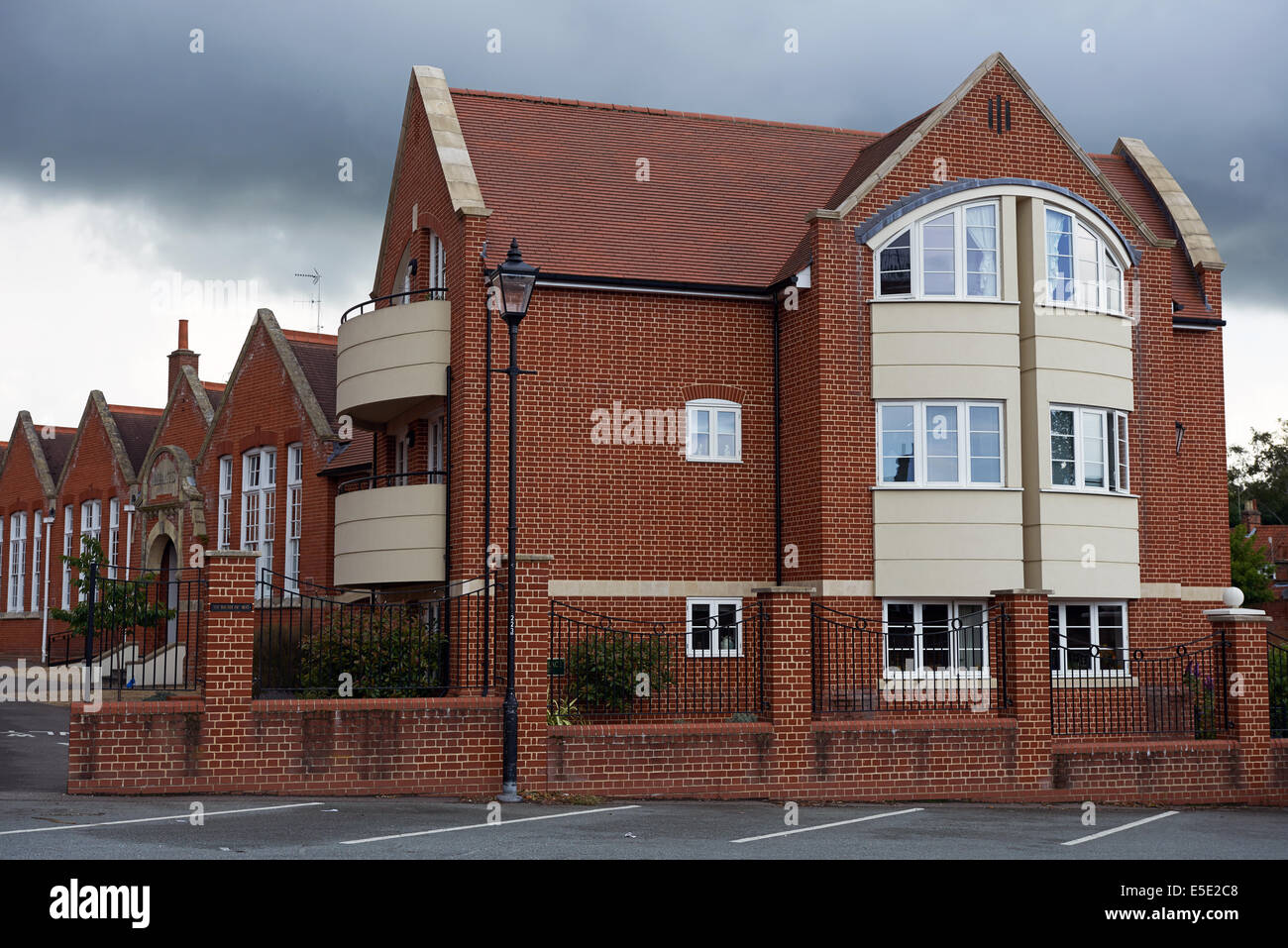 Residential apartments built on the former Woodbridge school site