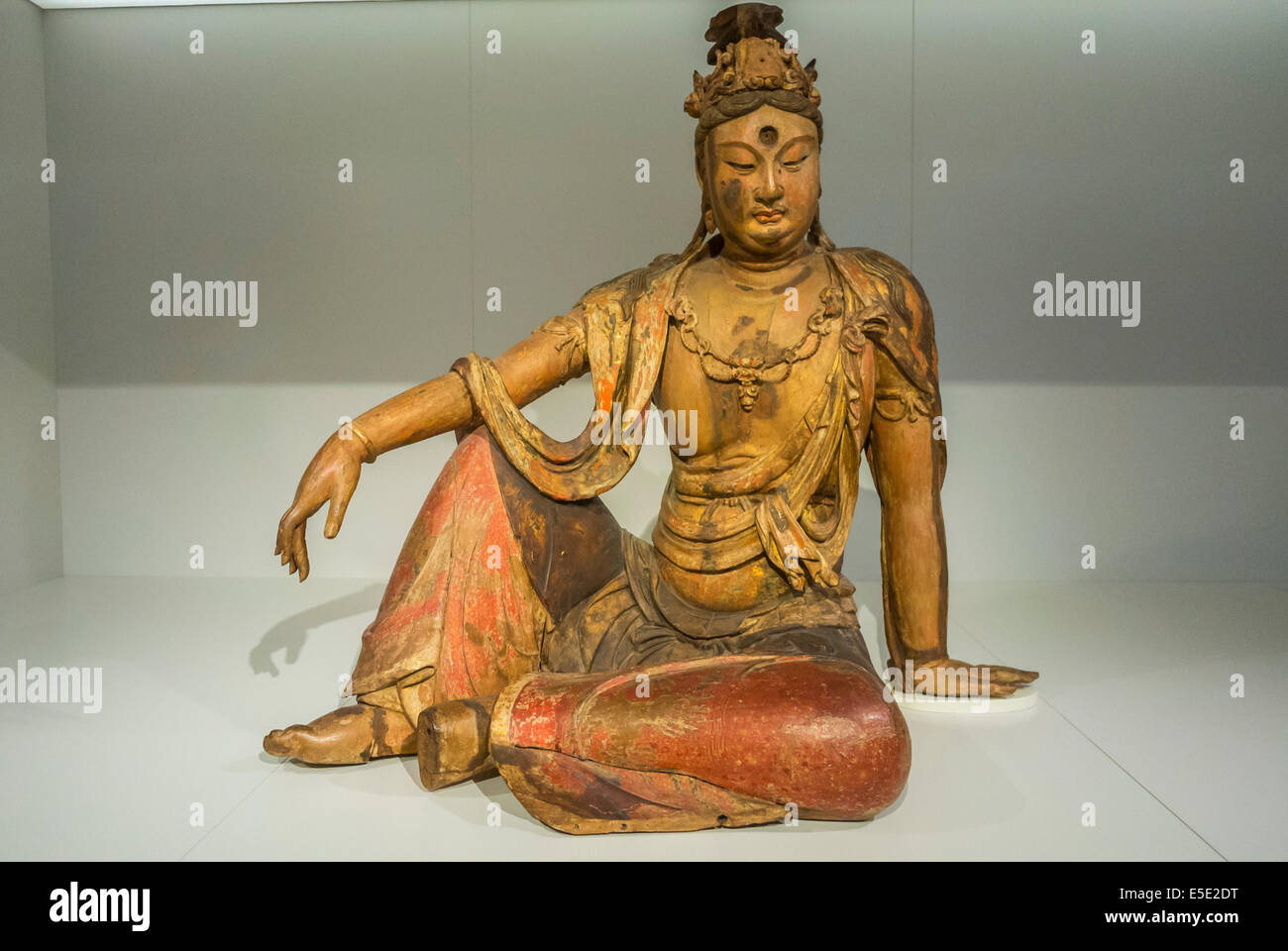 Amsterdam, Holland, inside, Ancient Art on Display, Netherlands, Rijksmuseum, Asian Arts, CHinese Sculpture, Guanyin, (12th c.) ancient civilisation Stock Photo