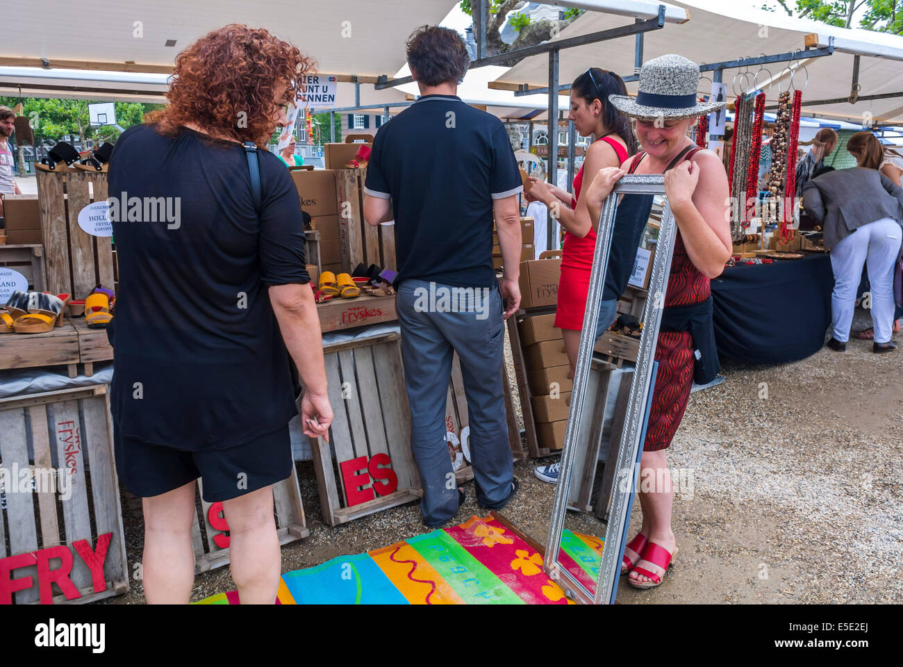 Amsterdam, Holland, outside, The Netherlands, Women Clothes Shopping in