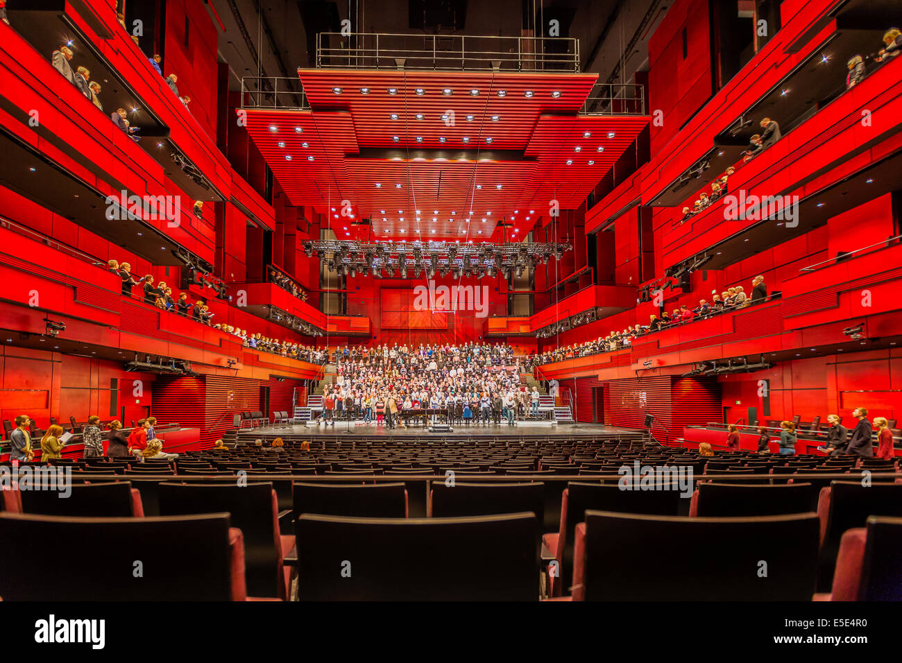 Interior Of Large Theater Harpa Concert Hall Reykjavik Iceland Stock Interior Of Large Theater Harpa Concert Hall Reykjavik Iceland Stock