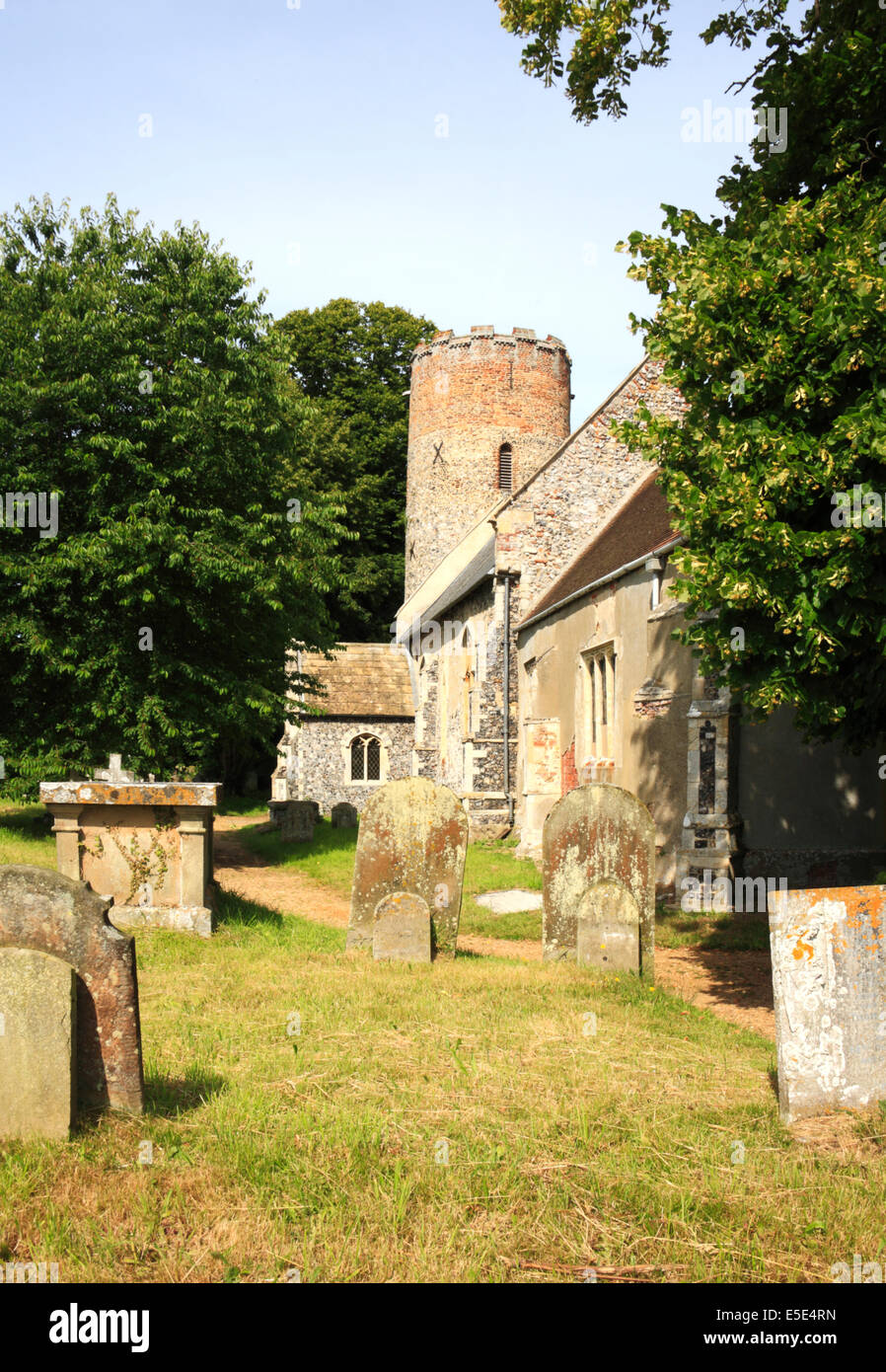 The south side of the parish church of St Peter and St Paul at Burgh