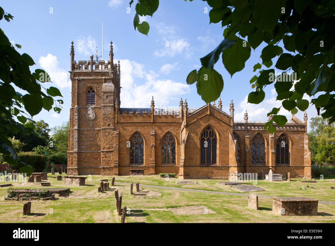 The church of St Peter in Kineton, Warwickshire UK - The church is made ...