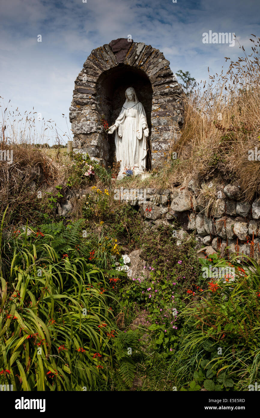 The shrine at St Non's Well, near St David's Pembrokeshire, Wales Stock Photo