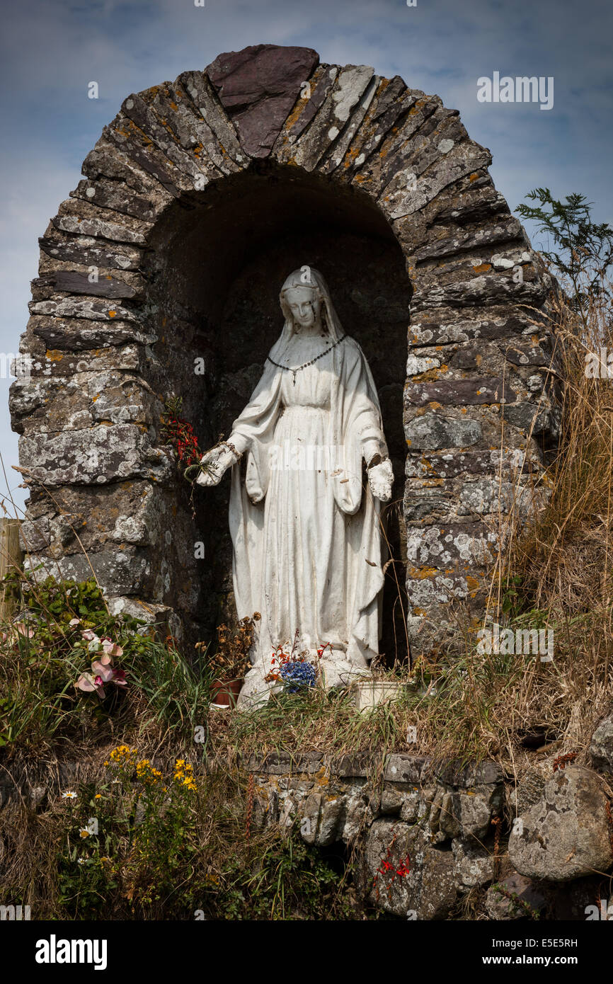 The shrine at St Non's Well, near St David's Pembrokeshire, Wales Stock Photo