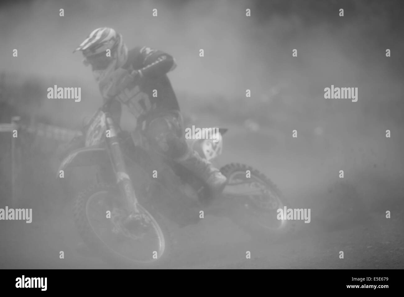 black motocross rider