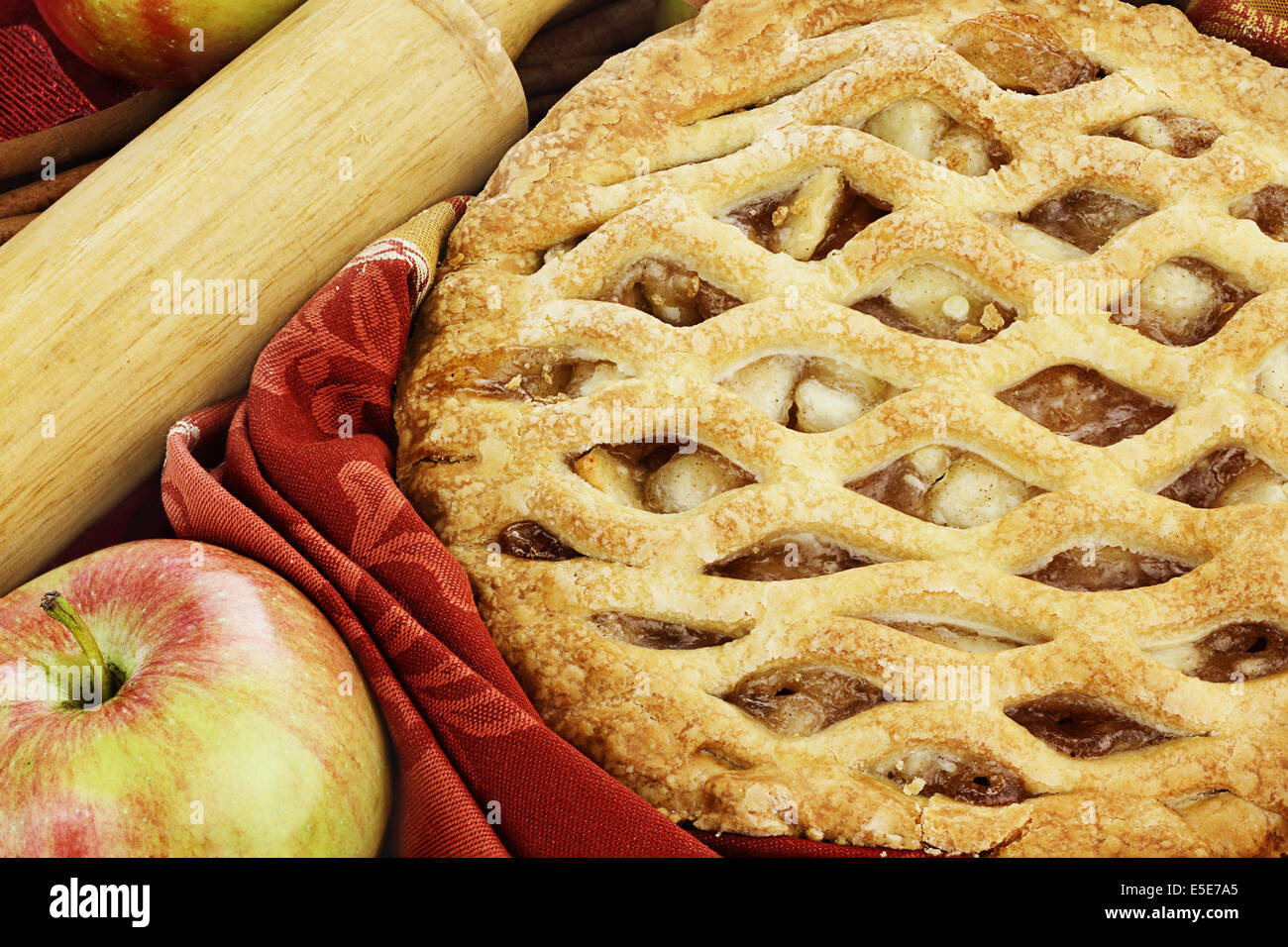 Apple pie Stock Photo