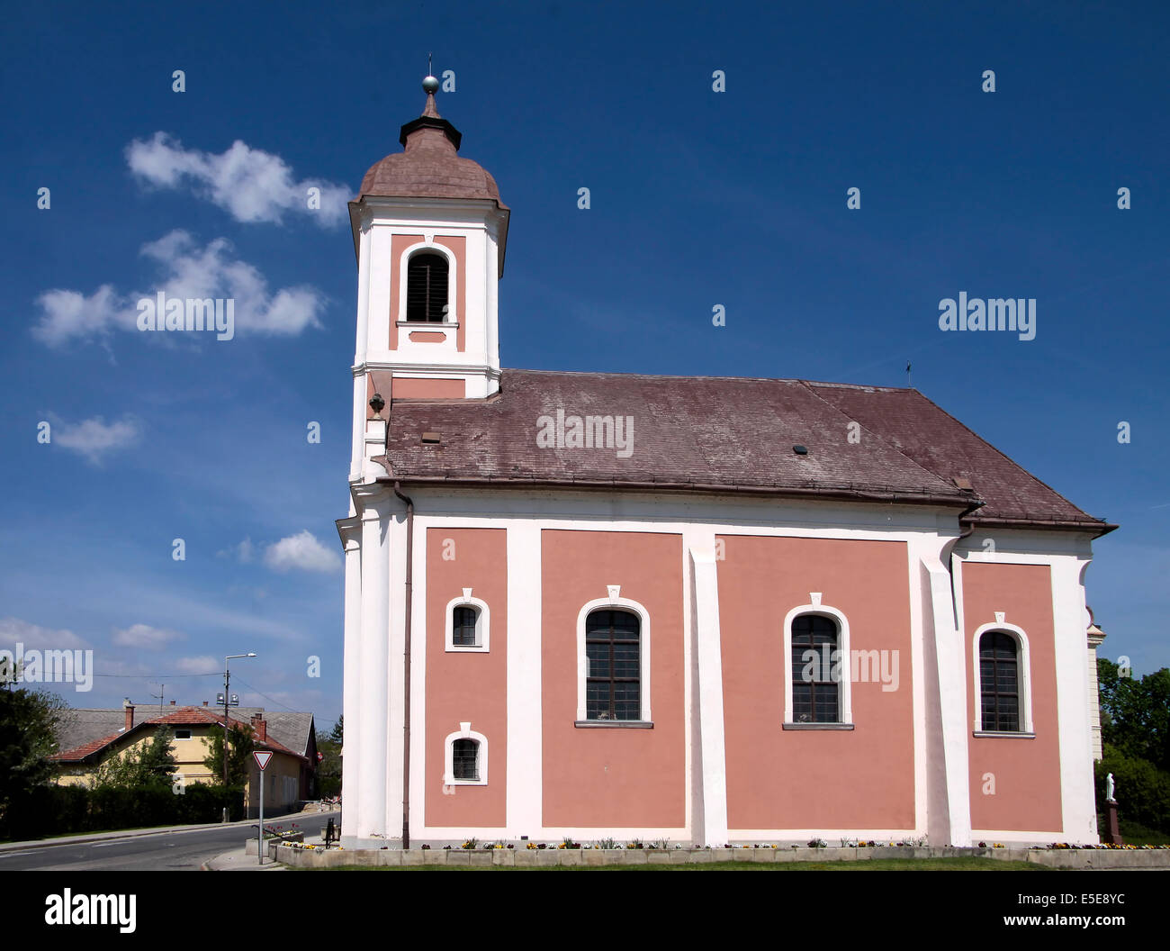 Batatonalmadi village church near Lake Balaton, Hungary Stock Photo