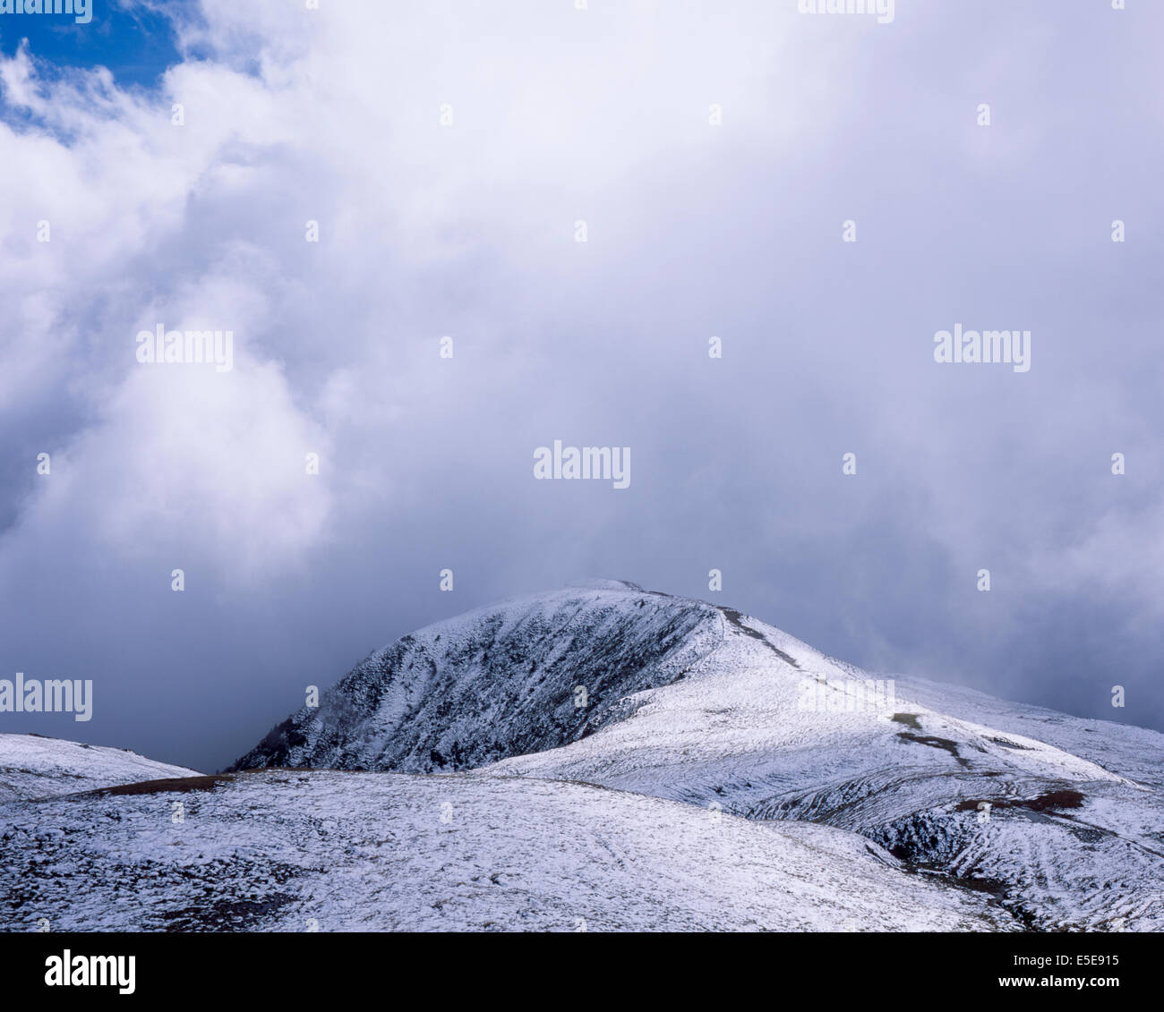 Cloud and snow The Maurerkogel from The Schmittenhohe above Zell am See Pinzgau Salzbergerland Austria Stock Photo