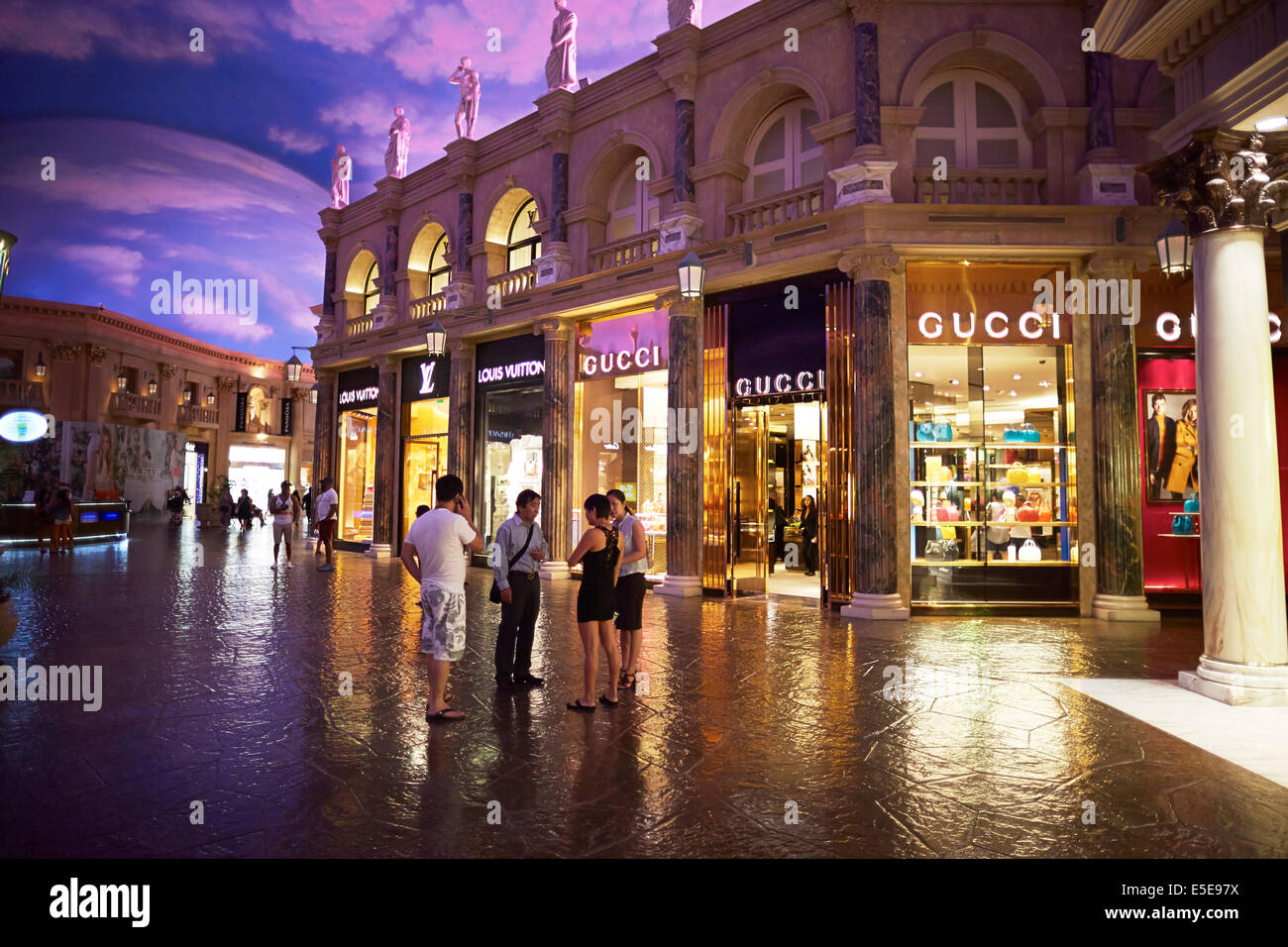 The Forum Shops at Caesars a shopping mall connected to Caesars Stock Photo: 72229358 - Alamy