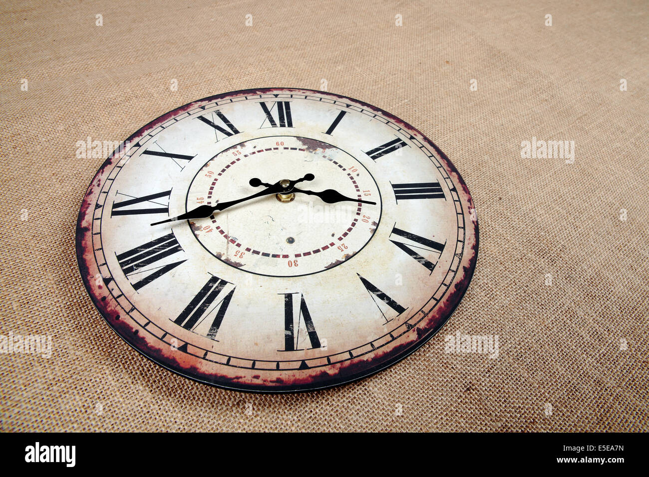 background with a vintage clock Stock Photo - Alamy