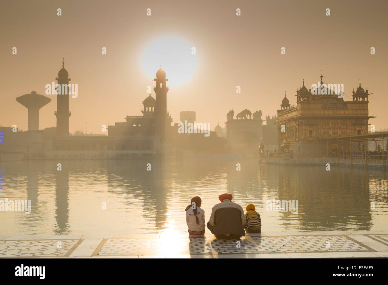 The Golden Temple in Amritsar, Punjab, India Stock Photo