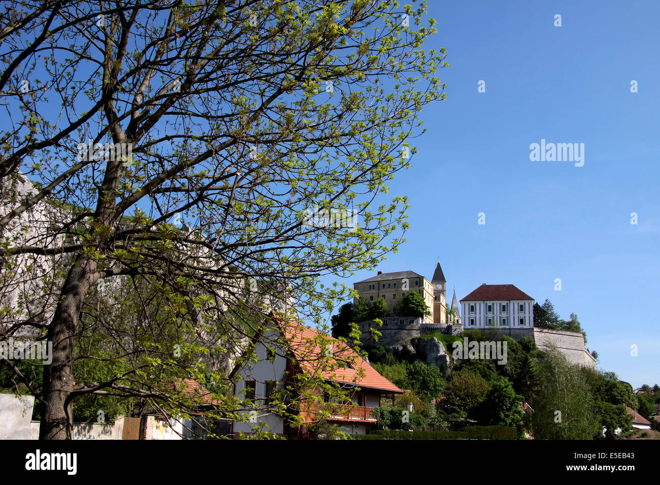 Historic Old Town of Veszprem, Lake Balaton, Hungary Stock Photo