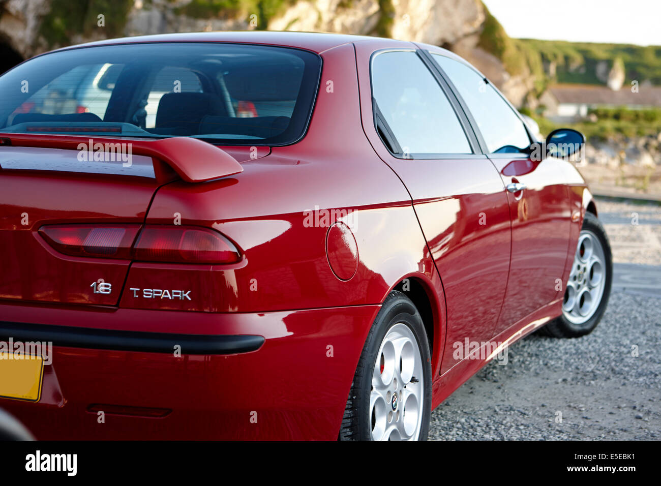 Red alfa romeo 156 car hi-res stock photography and images - Alamy