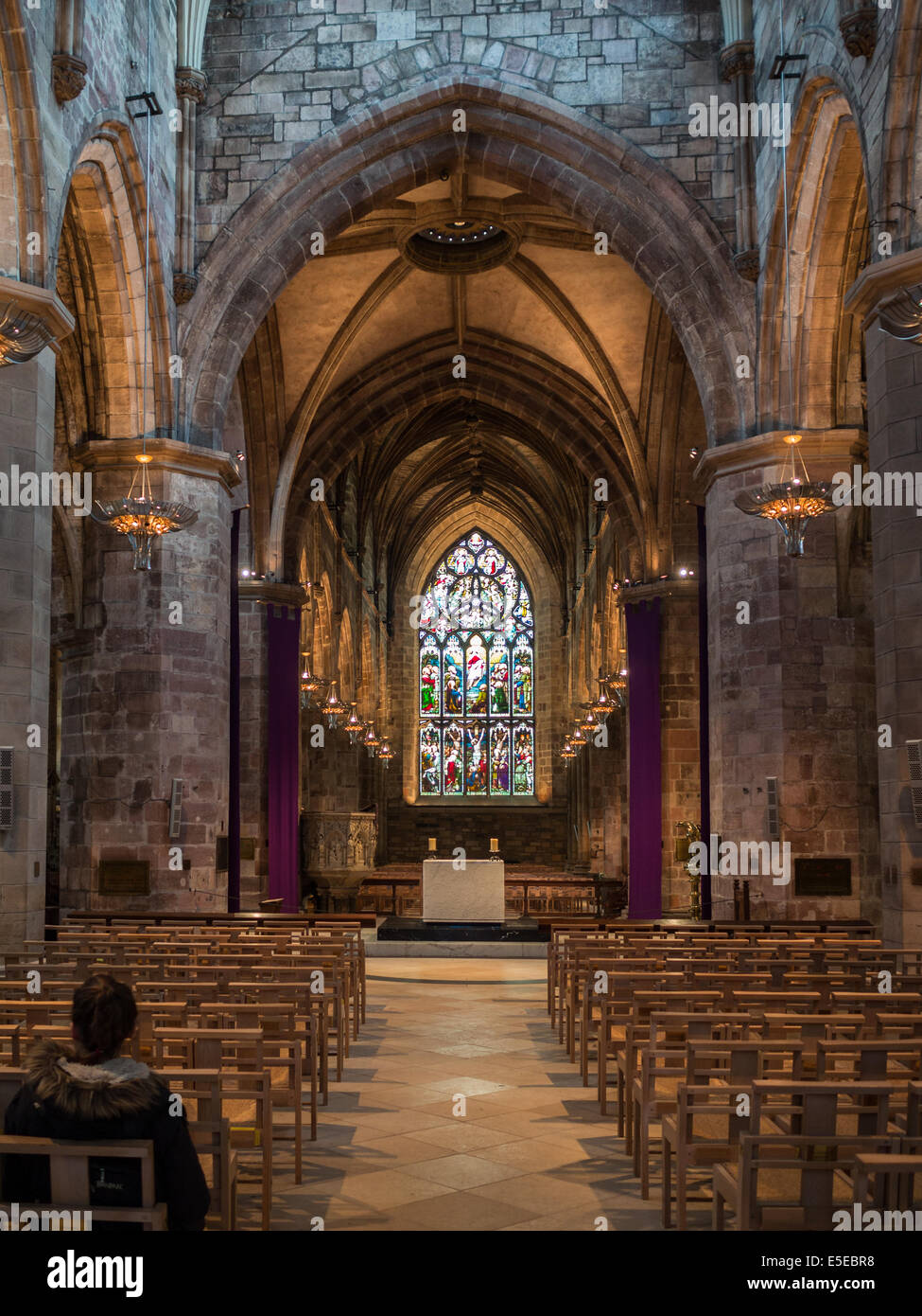 St Giles Cathedral main nave Stock Photo
