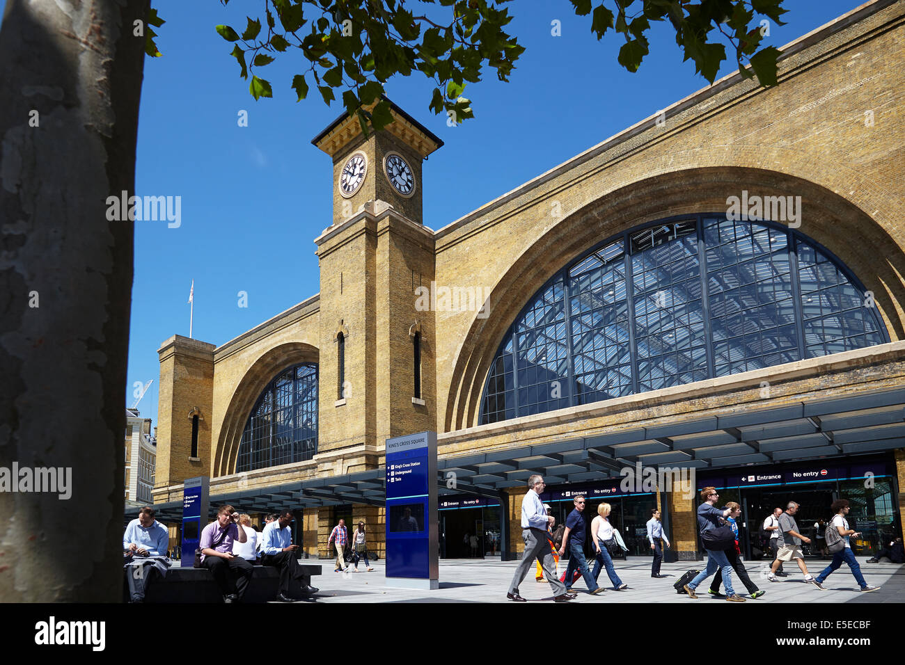 King's Cross Station, front elevation. Stock Photo