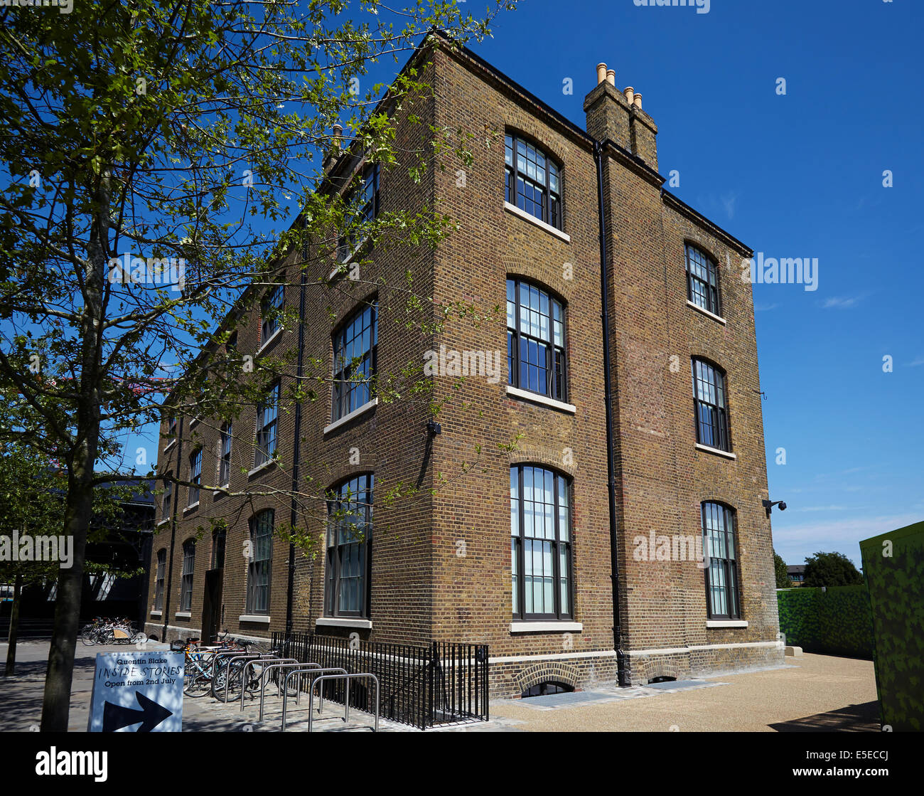 View of the House of Illustration, Granary Square in London. Stock Photo