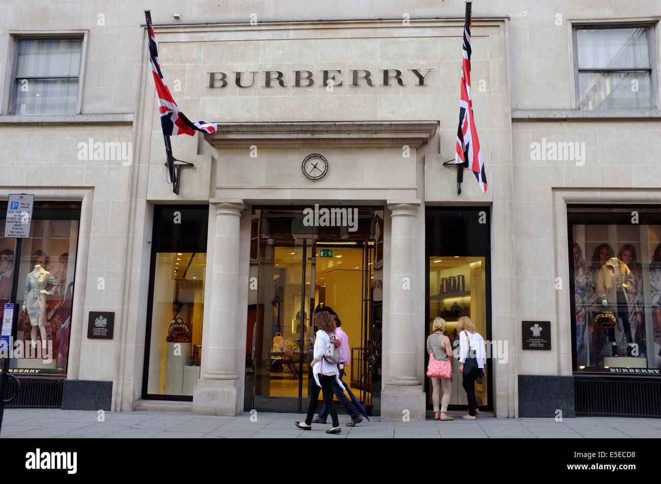 BURBERRY store on Bond Street Stock Photo
