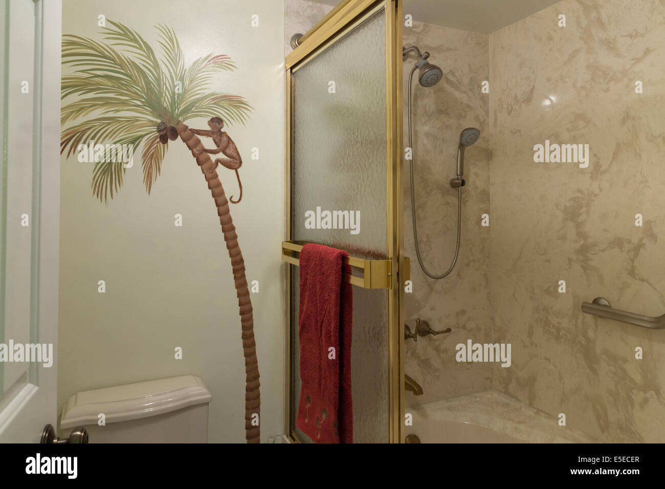 Clean and Tidy Designer Bathroom, USA Stock Photo Alamy