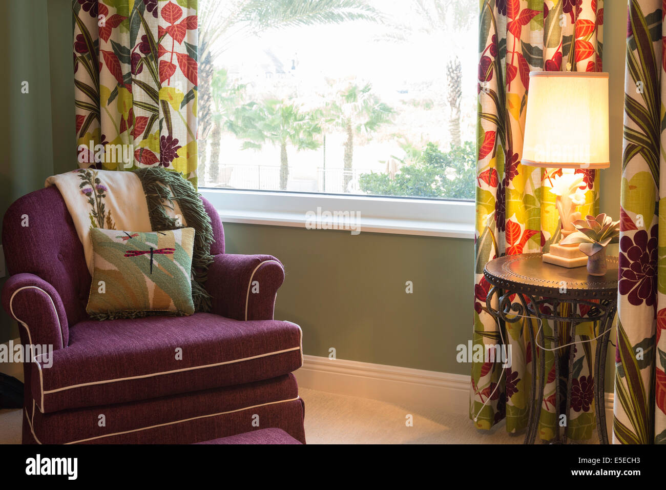 Chair by window hi-res stock photography and images - Alamy