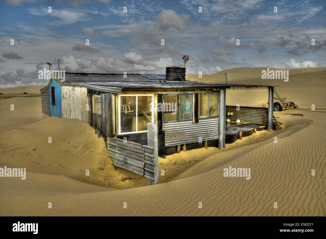 Tin city stockton beach hi-res stock photography and images - Alamy