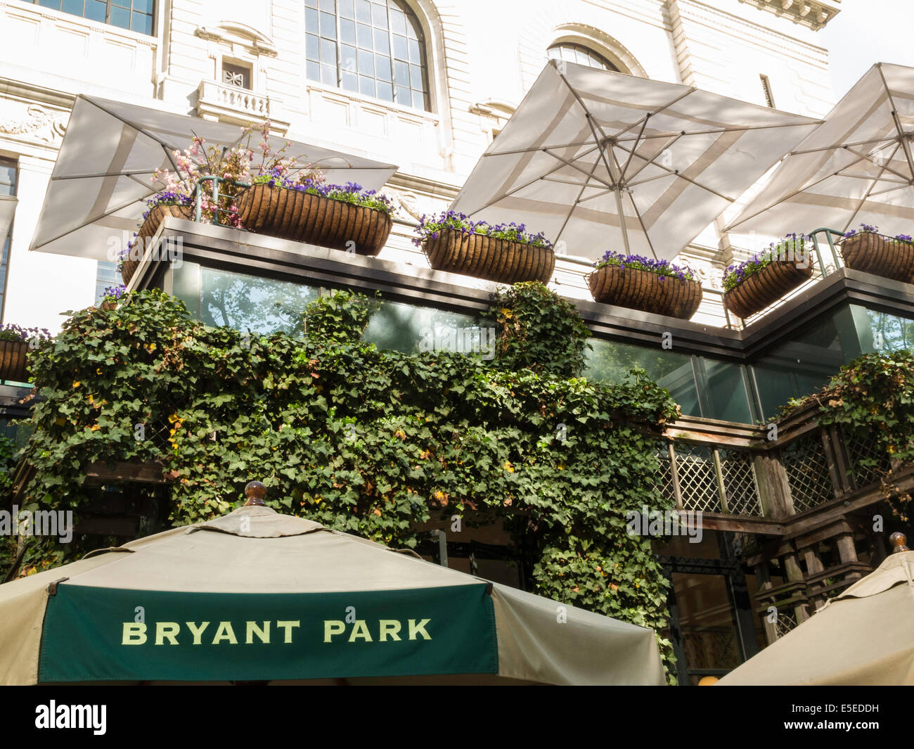 Bryant Park Grill Restaurant, Bryant Park, NYC Stock Photo