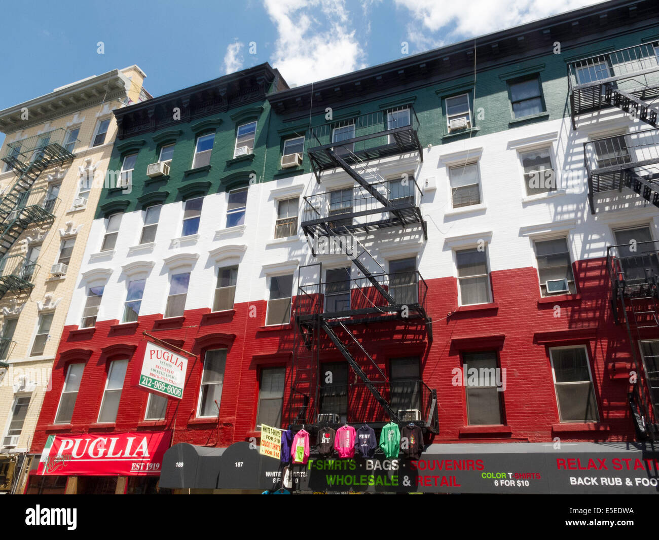 Puglia Restaurant in Little Italy, NYC Stock Photo - Alamy