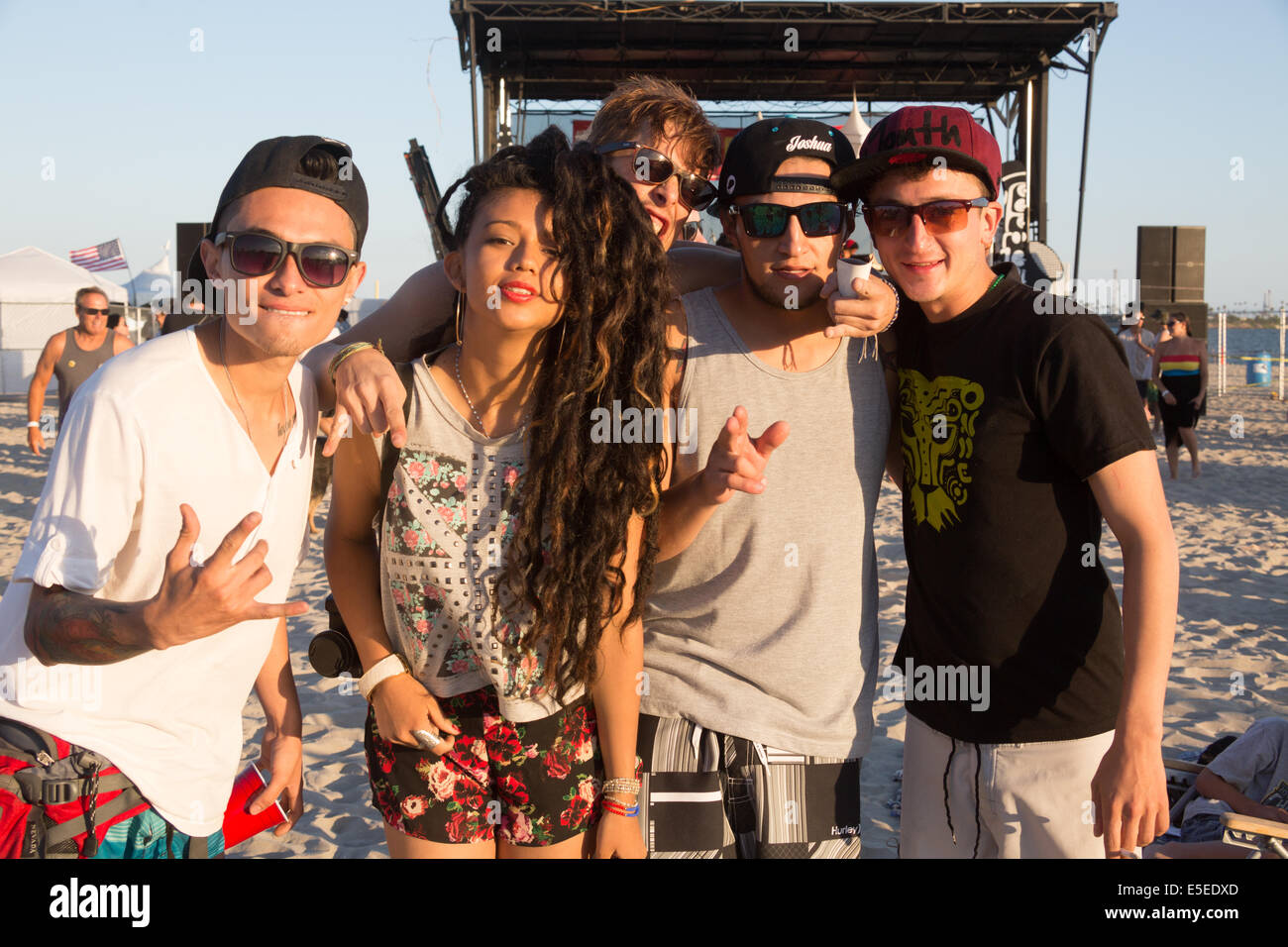 Columbian Reggae Band Alto Grado Hanging Out On The Sand At The Love Long Beach Festival In Long Beach Ca Stock Photo Alamy Columbian Reggae Band Alto Grado Hanging Out On The Sand At The Love Long Beach Festival In Long Beach Ca Stock Photo Alamy