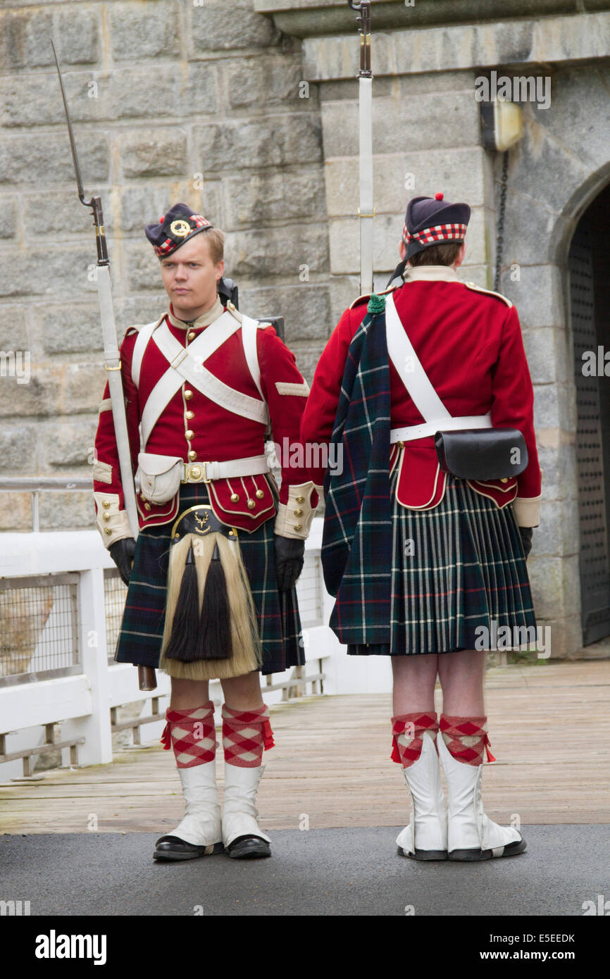 Changing of the Guard wearing the uniform of the 78th Highlanders at ...