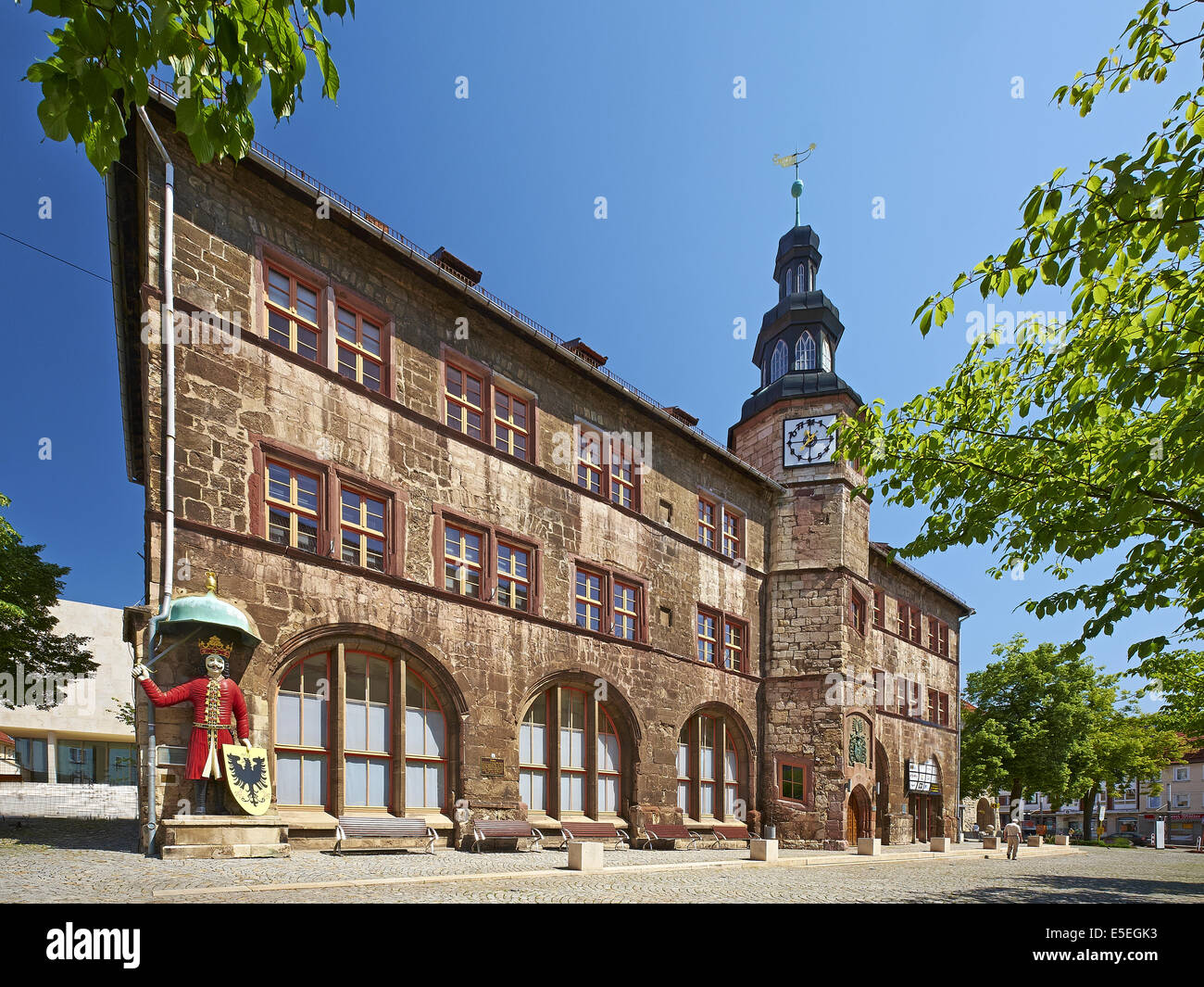 Town Hall with Roland figure in Nordhausen, Germany Stock Photo Alamy