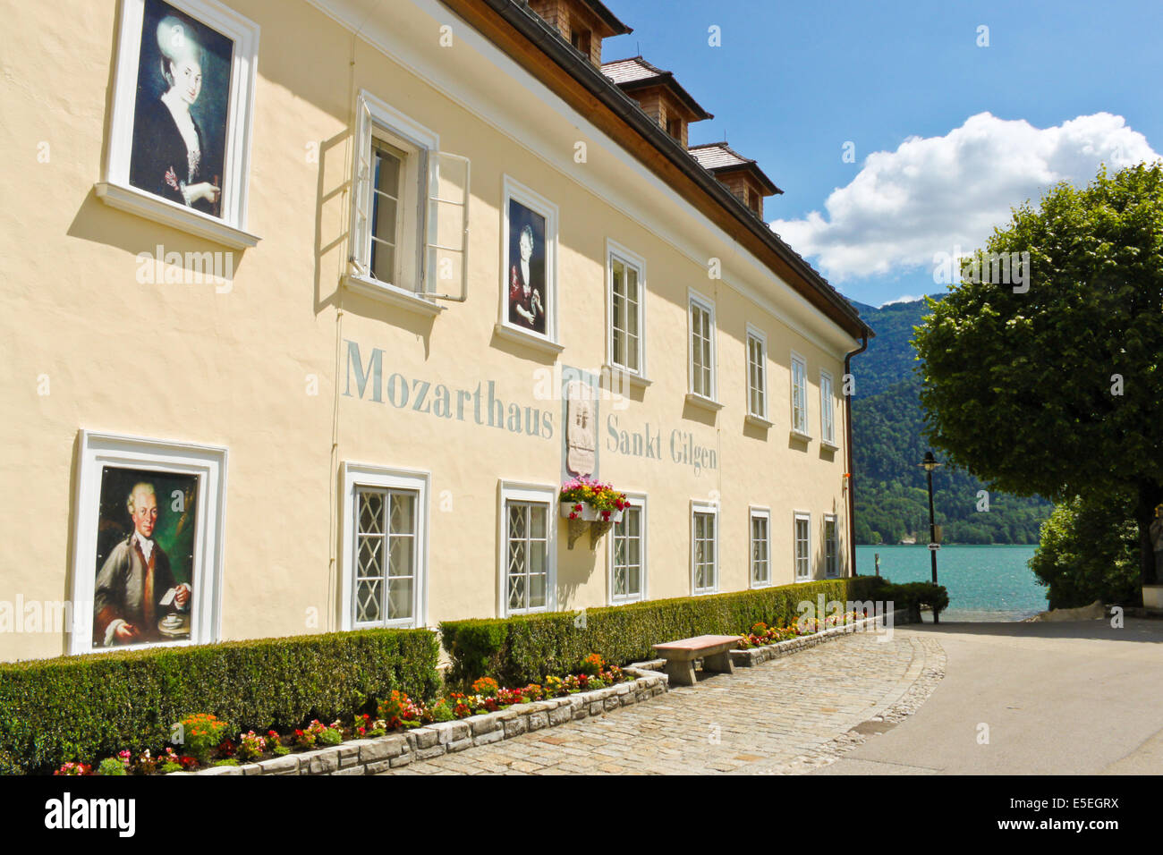 ST. GILGEN, AUSTRIA JULY 1 Mozarthouse the place where W. A