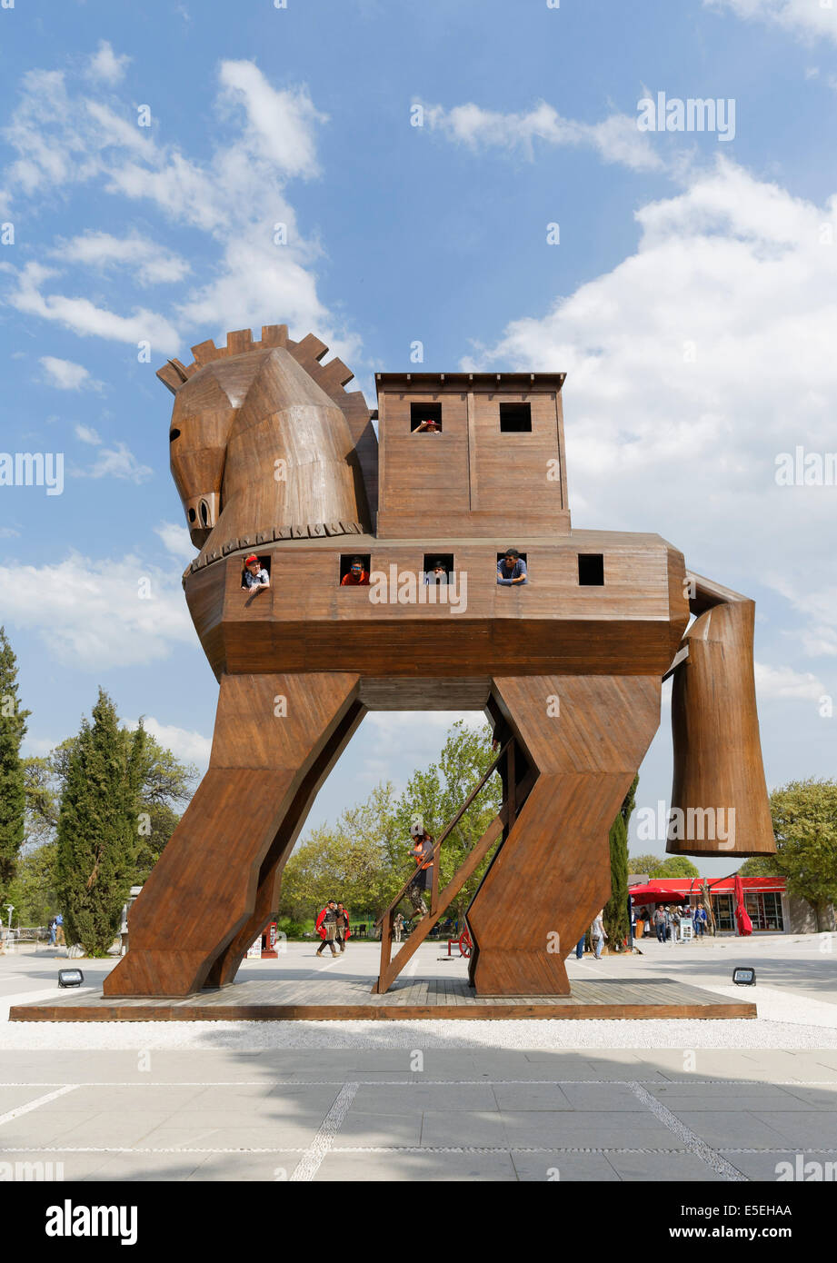 Trojan Horse, Trojan, Troy, Çanakkale Province, Marmara Region, Turkey Stock Photo