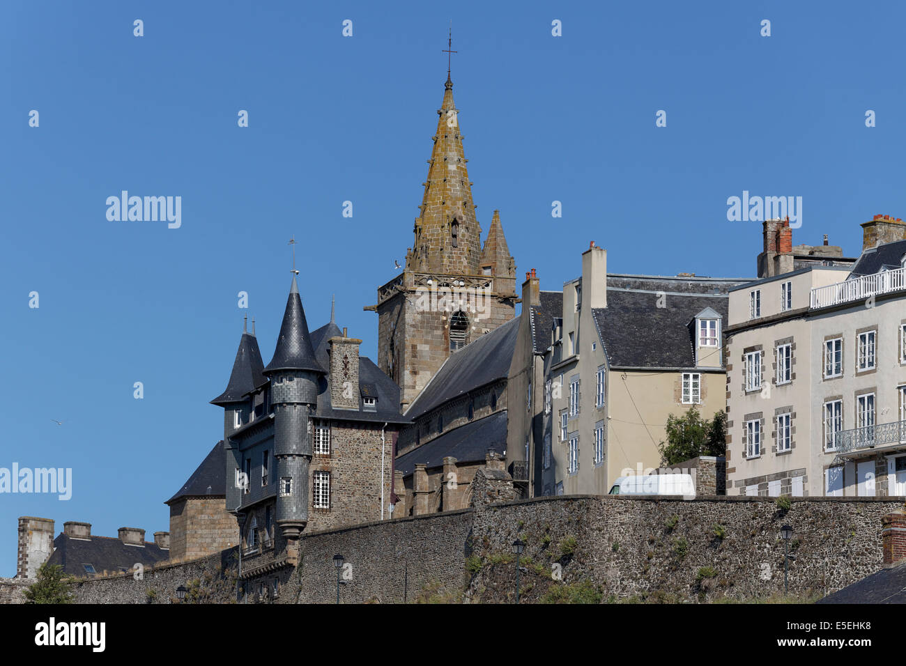 Historic historic centre, Haute Ville, Granville, Département Manche, Cotentin Peninsula, Lower Normandy, France Stock Photo