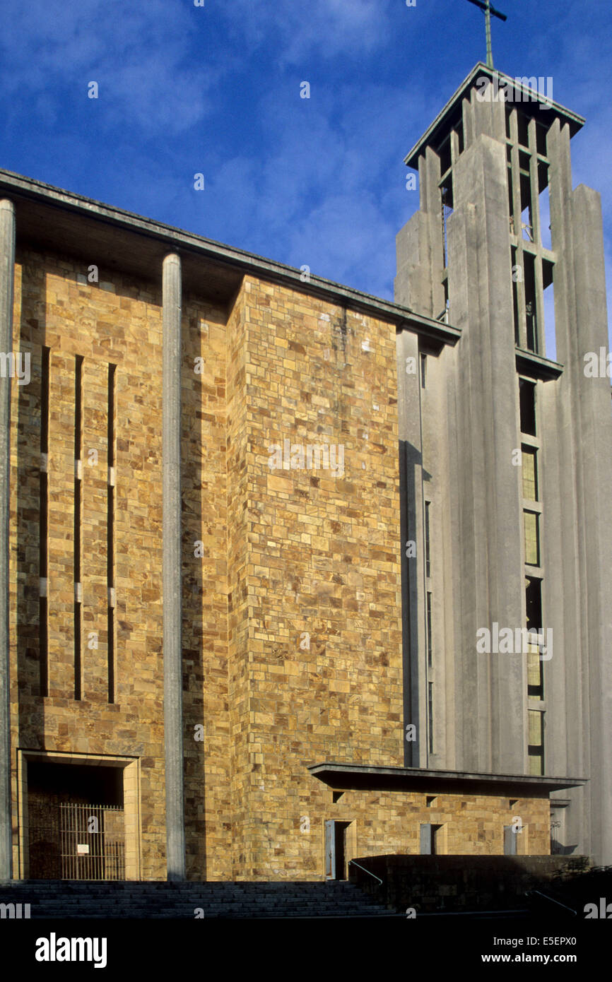 France, Bretagne, finistere, nord, brest, eglise saint louis ...