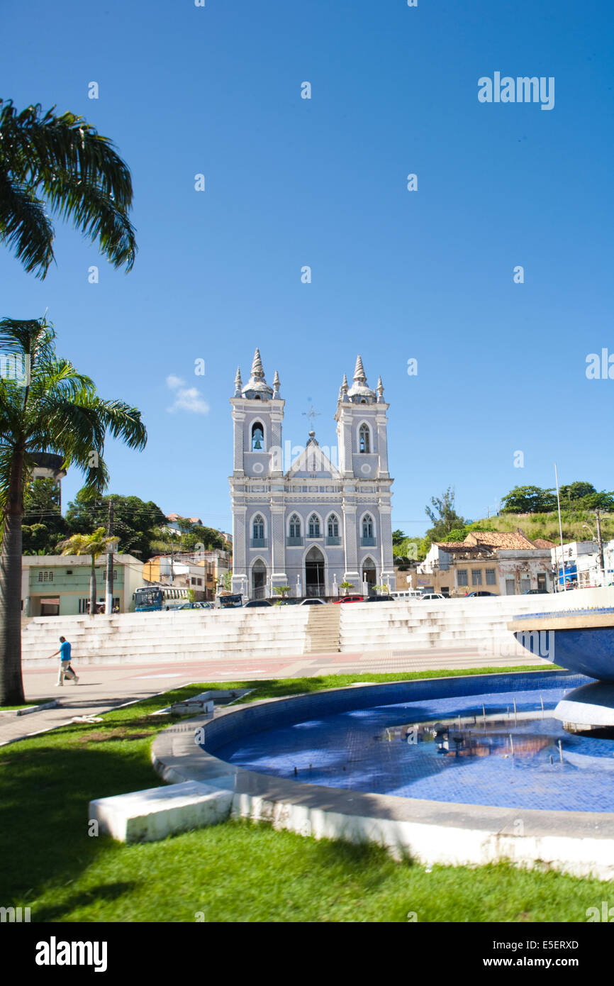 Church of Good Jesus of the Martyrs in the Praca dos Martirios, Old colonial centre of Maceio, Alagoas, Brazil Stock Photo